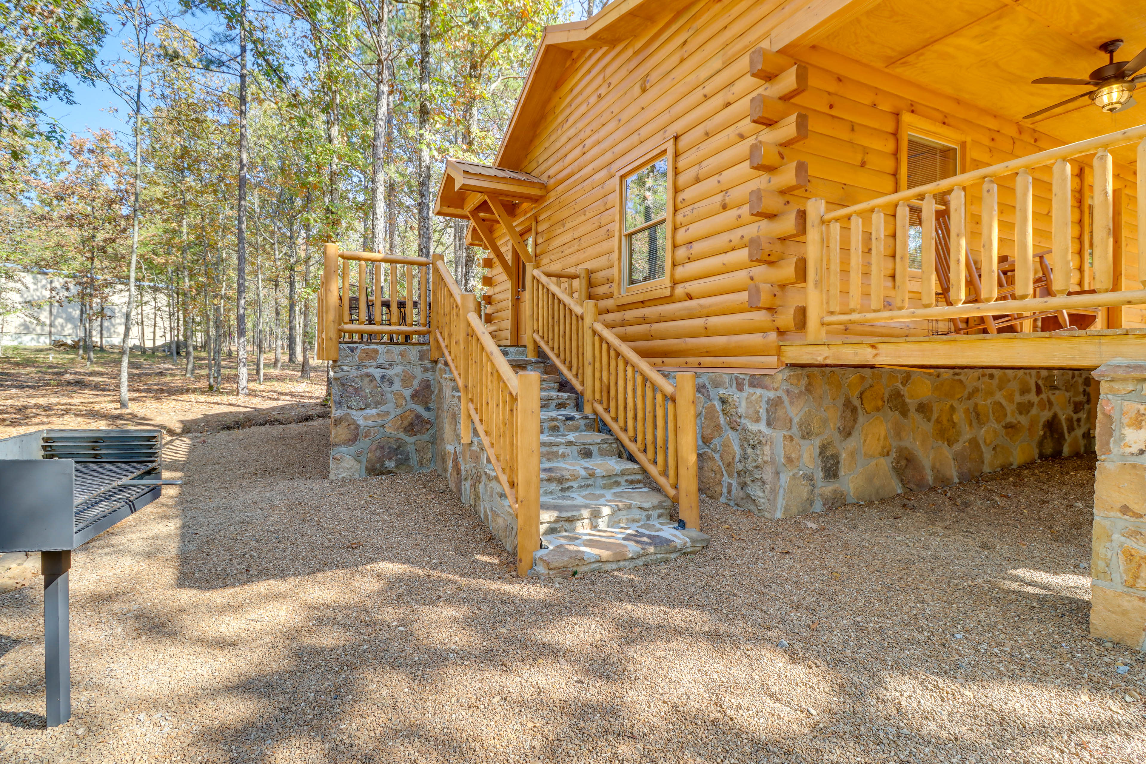 Cabin Exterior | Charcoal Grill