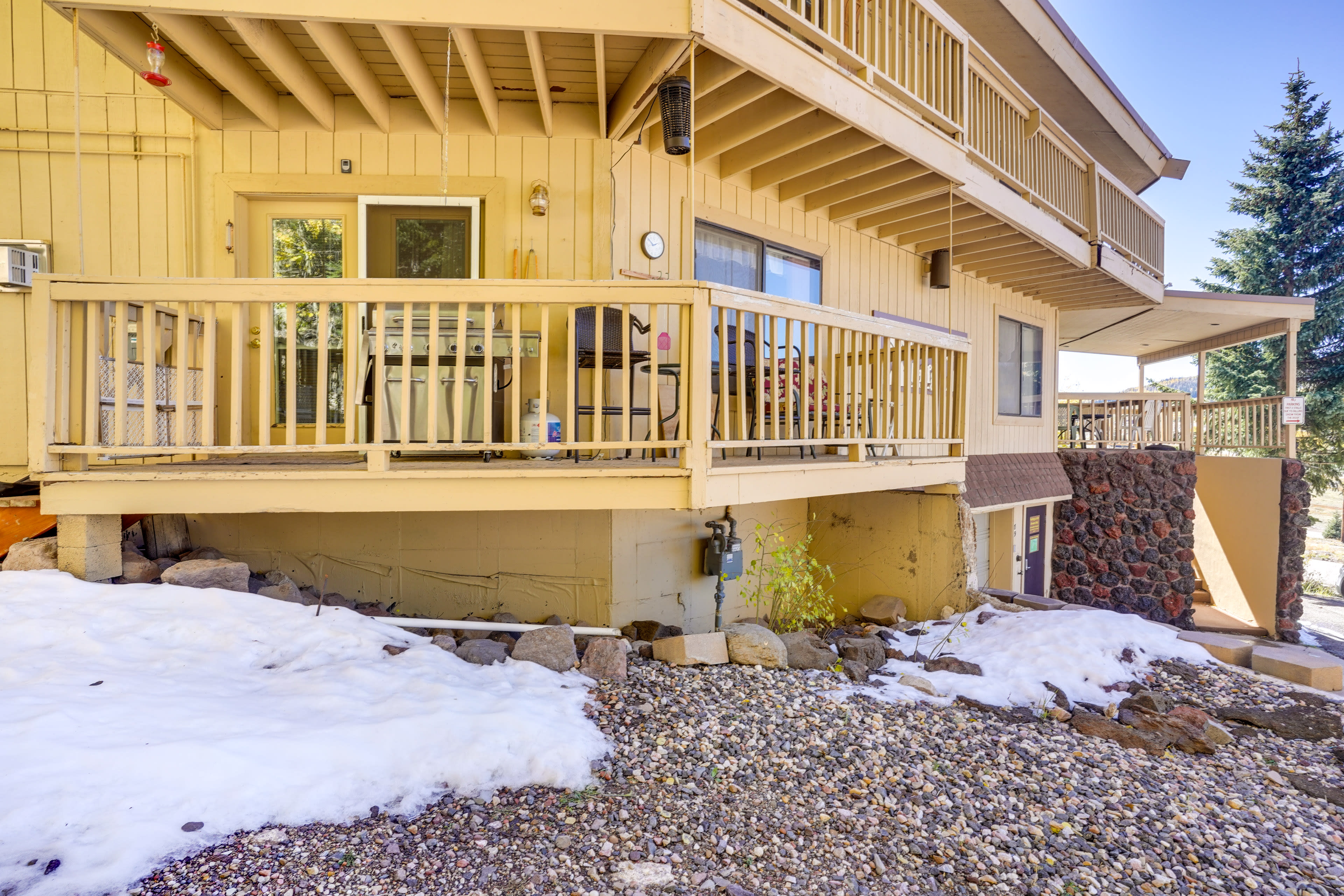 Balcony | Gas Grill (Propane Provided) | Seating | Mountain Views