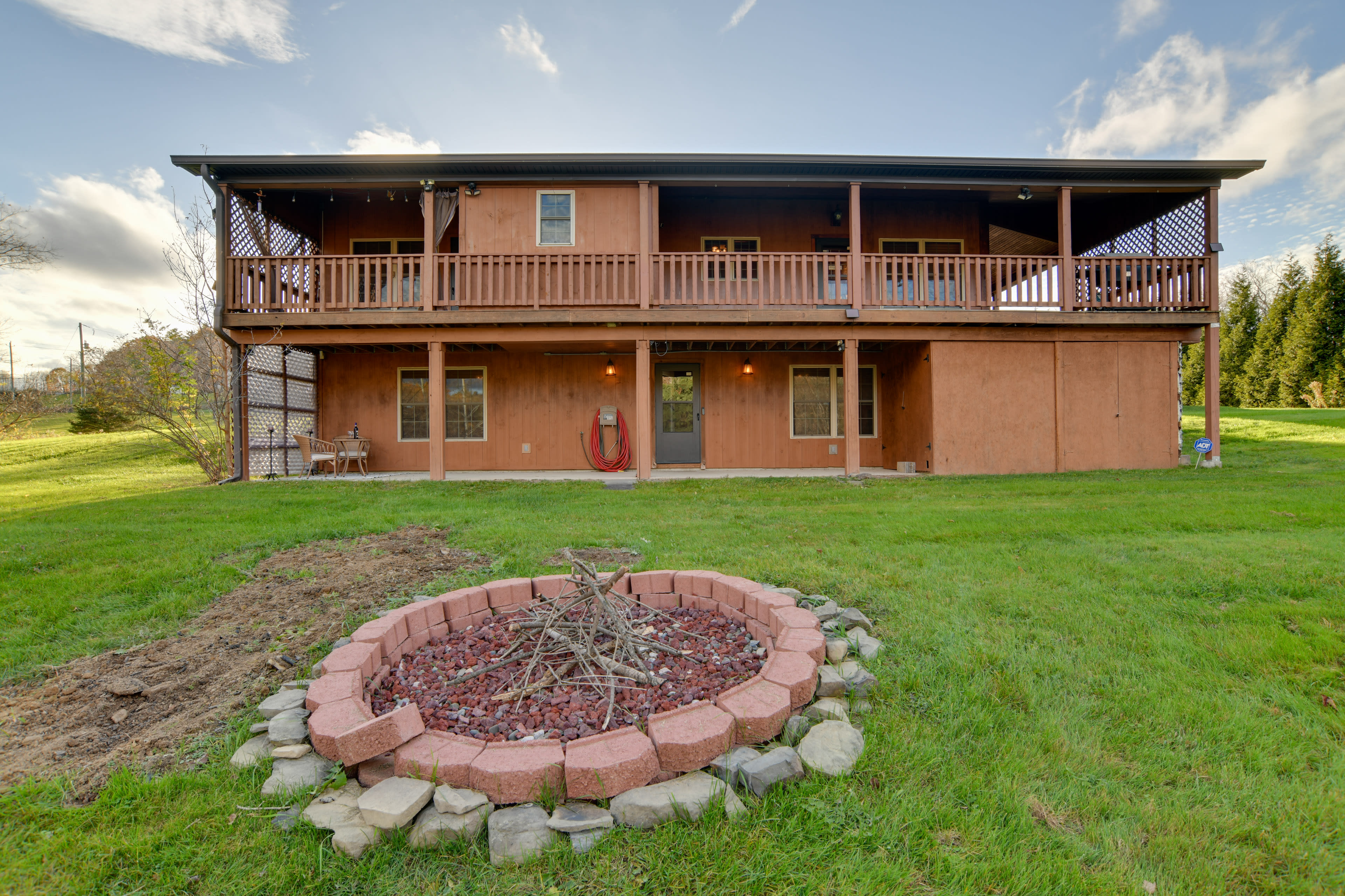 Home Exterior | Fire Pit | Peaceful Wooded Surroundings