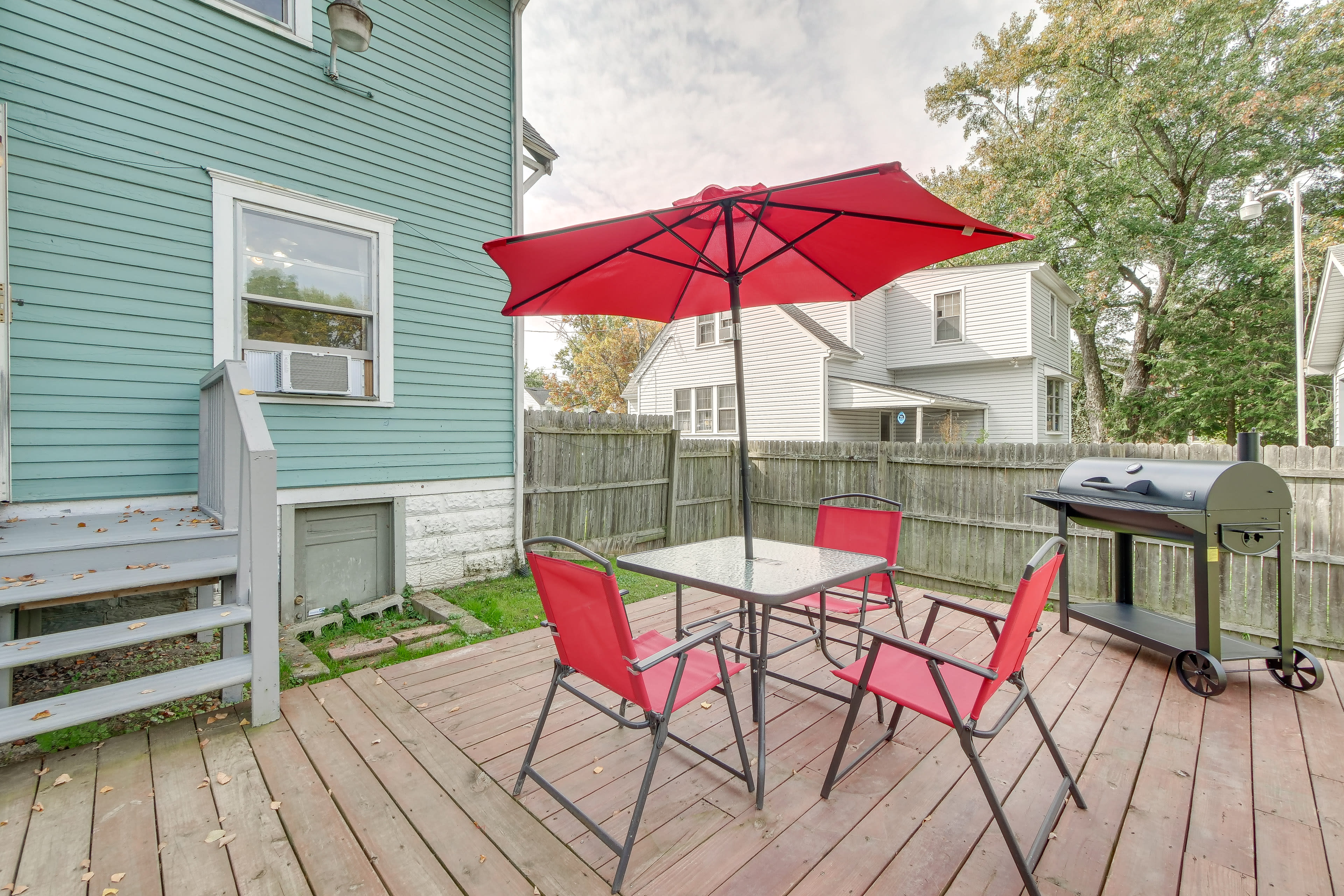 Furnished Deck | Charcoal Grill | Pets Welcome w/ Fee