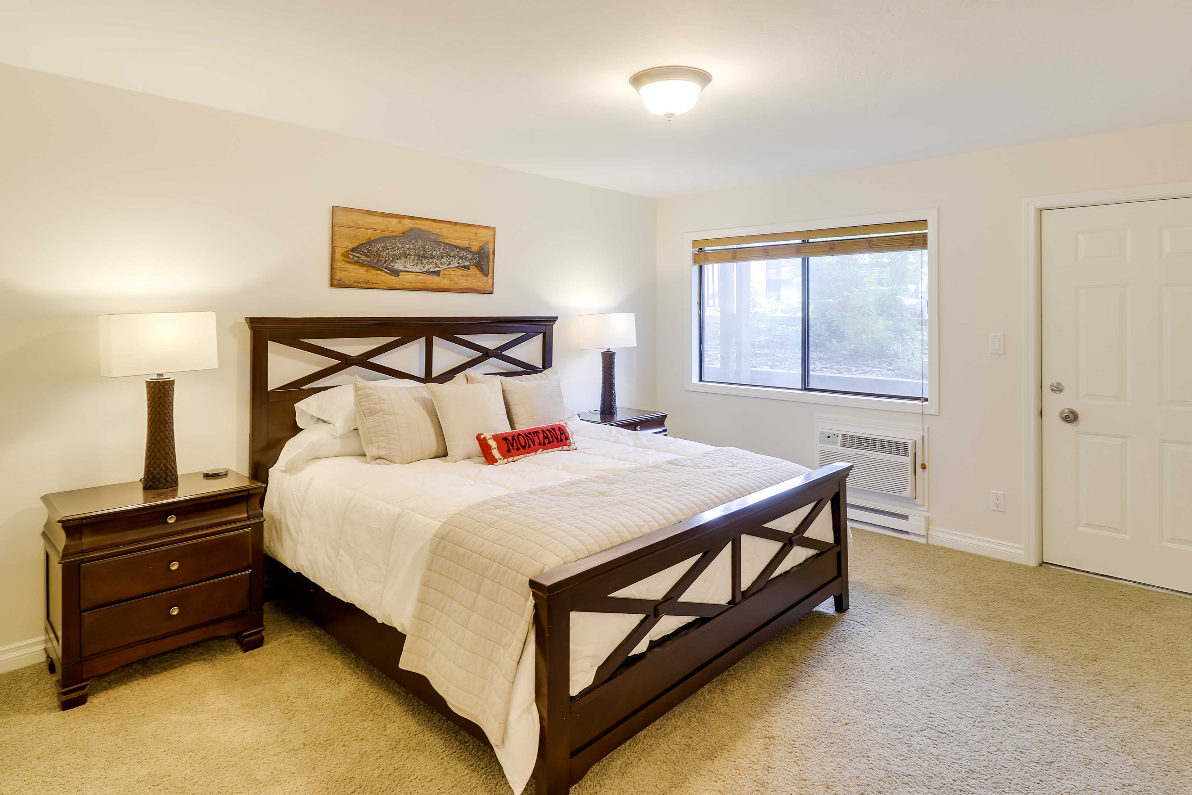 Bedroom Suite | King Bed | Linens Provided | Window A/C Unit
