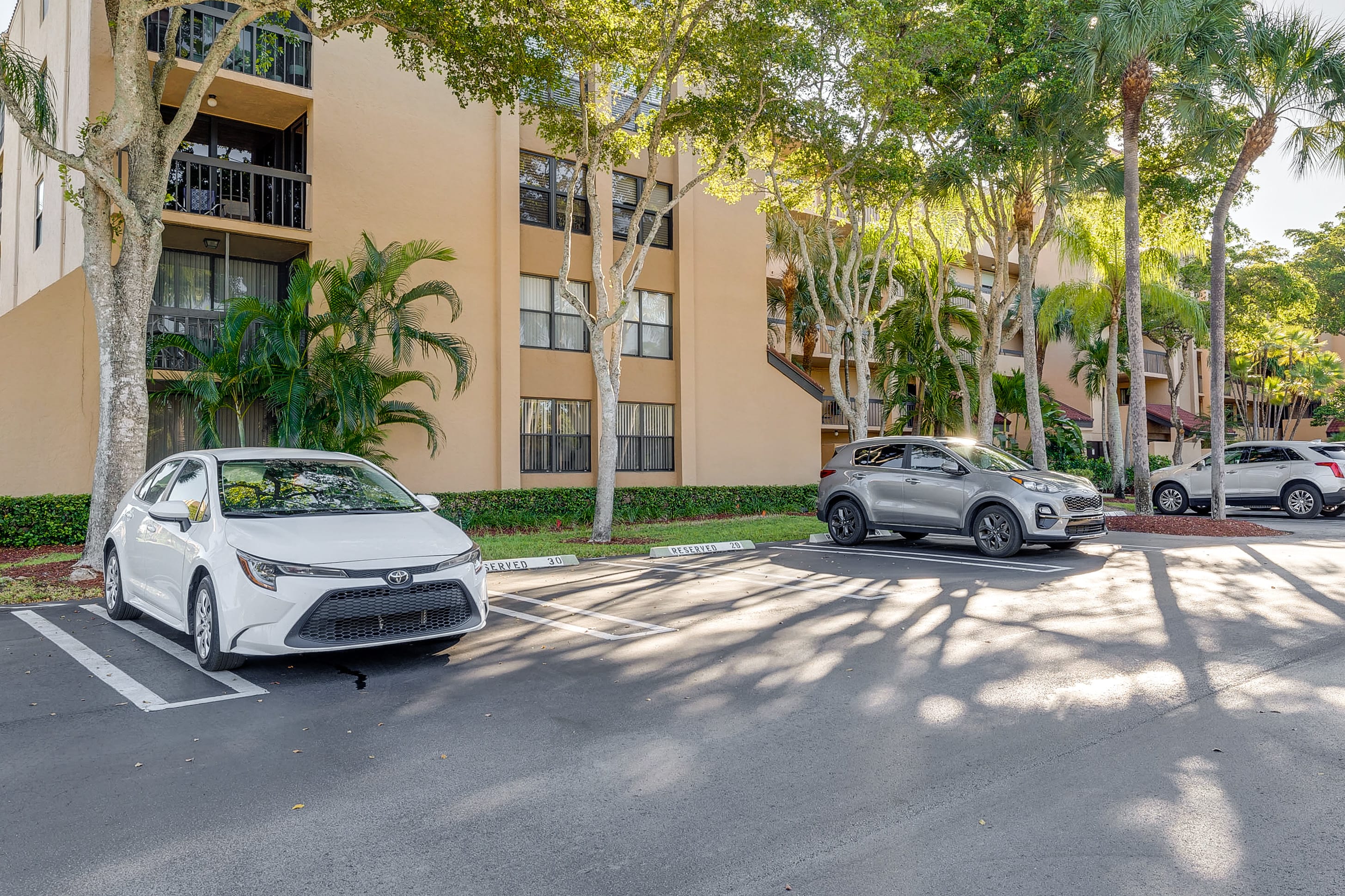 Condo Exterior | Parking | Covered Parking (1 Vehicle) | Free Street Parking