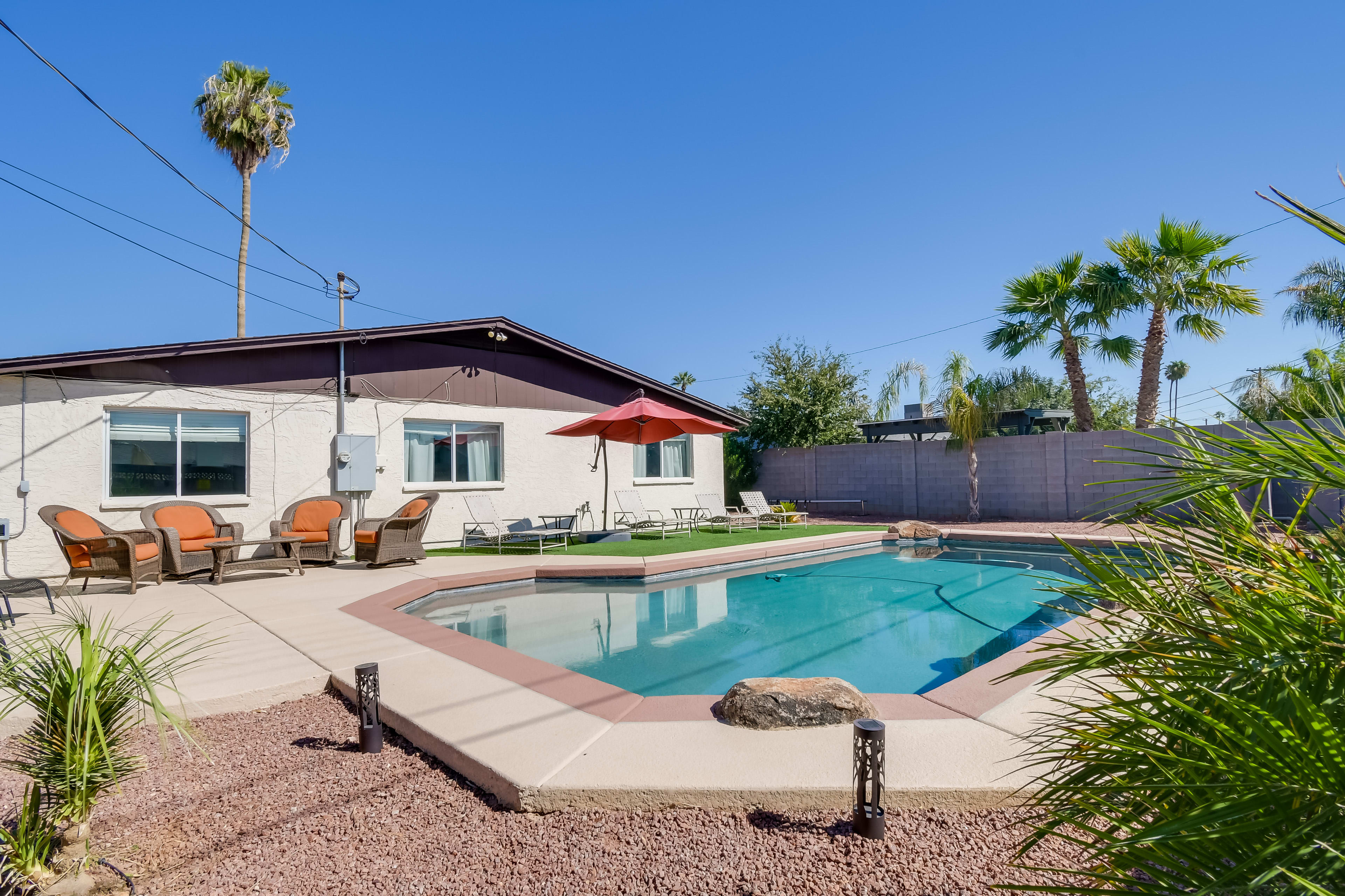 Scottsdale Vacation Rental | 4BR | 2BA | 2,200 Sq Ft | 1 Small Step to Enter