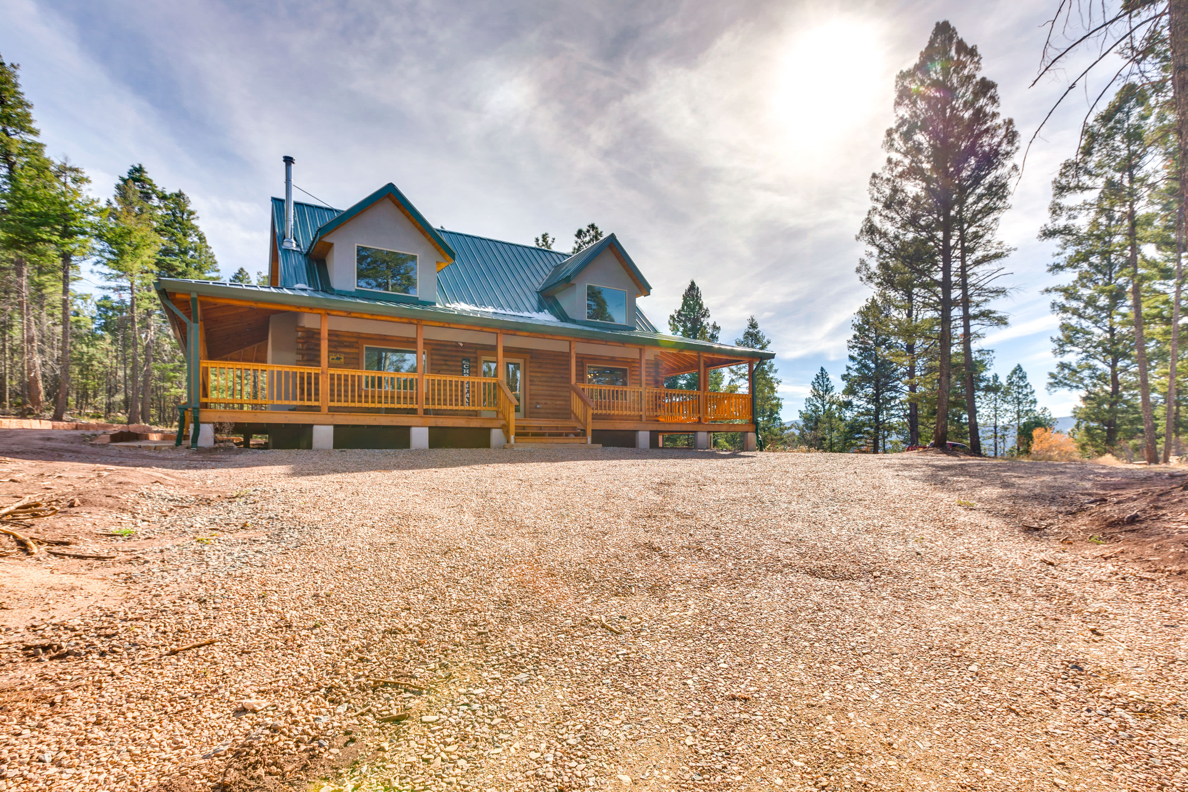 Angel Fire Vacation Rental | 3BR | 2.5BA | 2,042 Sq Ft | 5 Steps Required