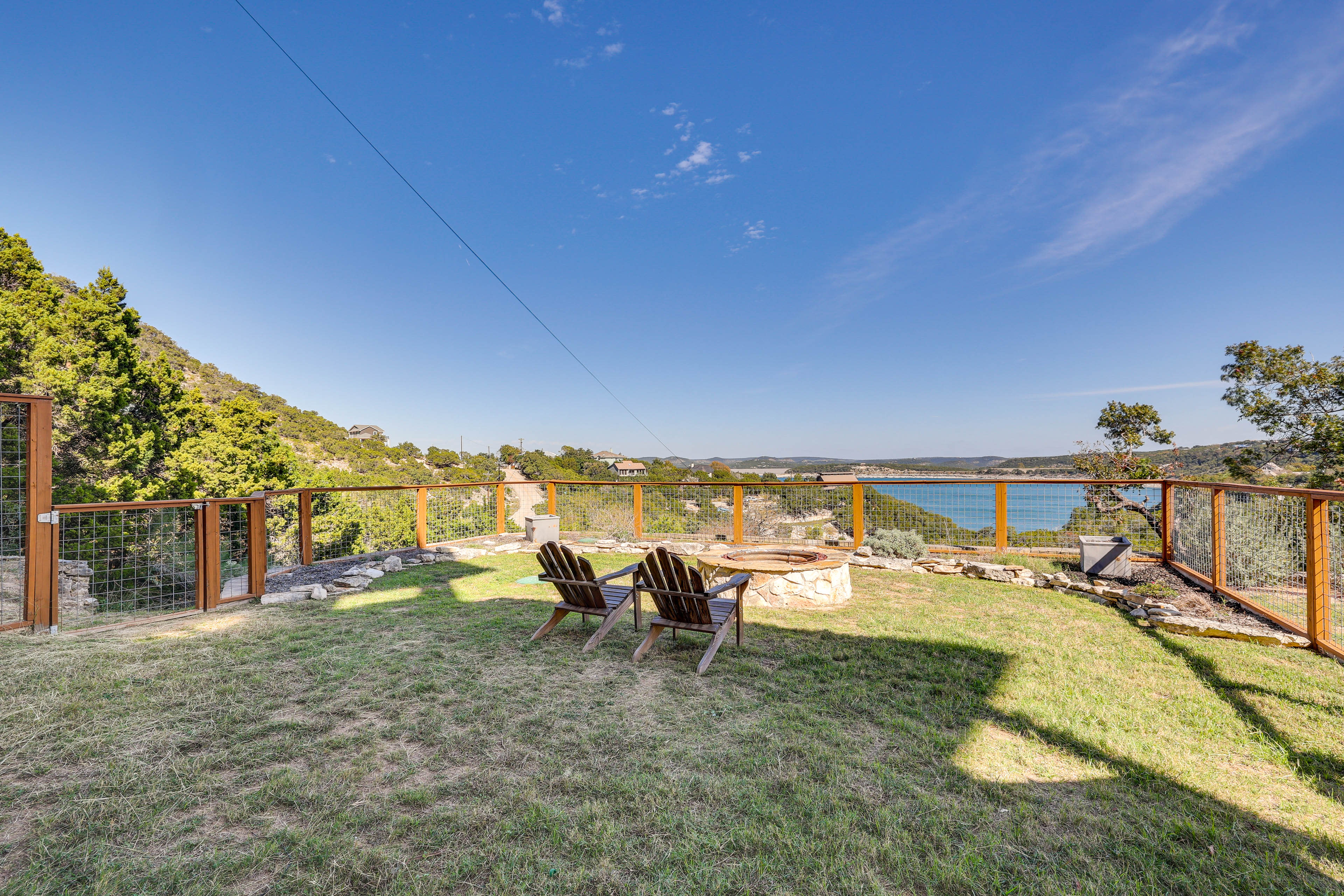 Fenced Yard | Wood-Burning Fire Pit