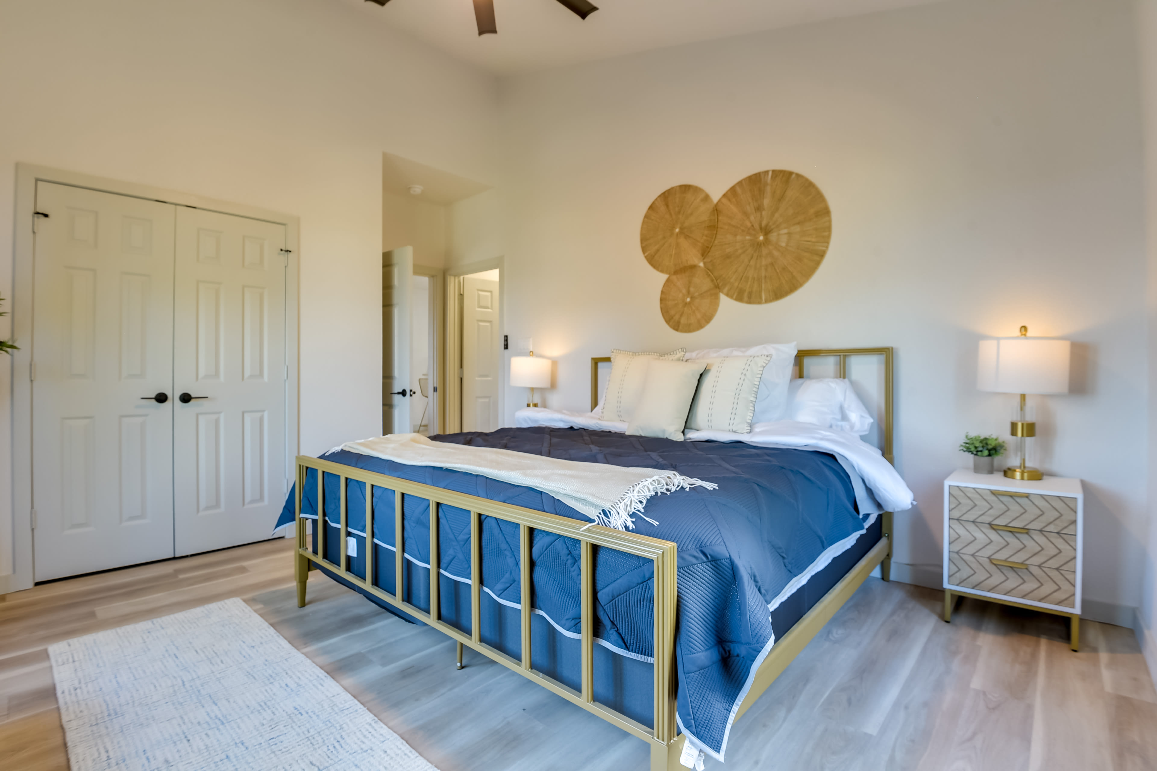 Bedroom 1 | 1st Floor | King Bed | Linens Provided | Lake View | Smart TV