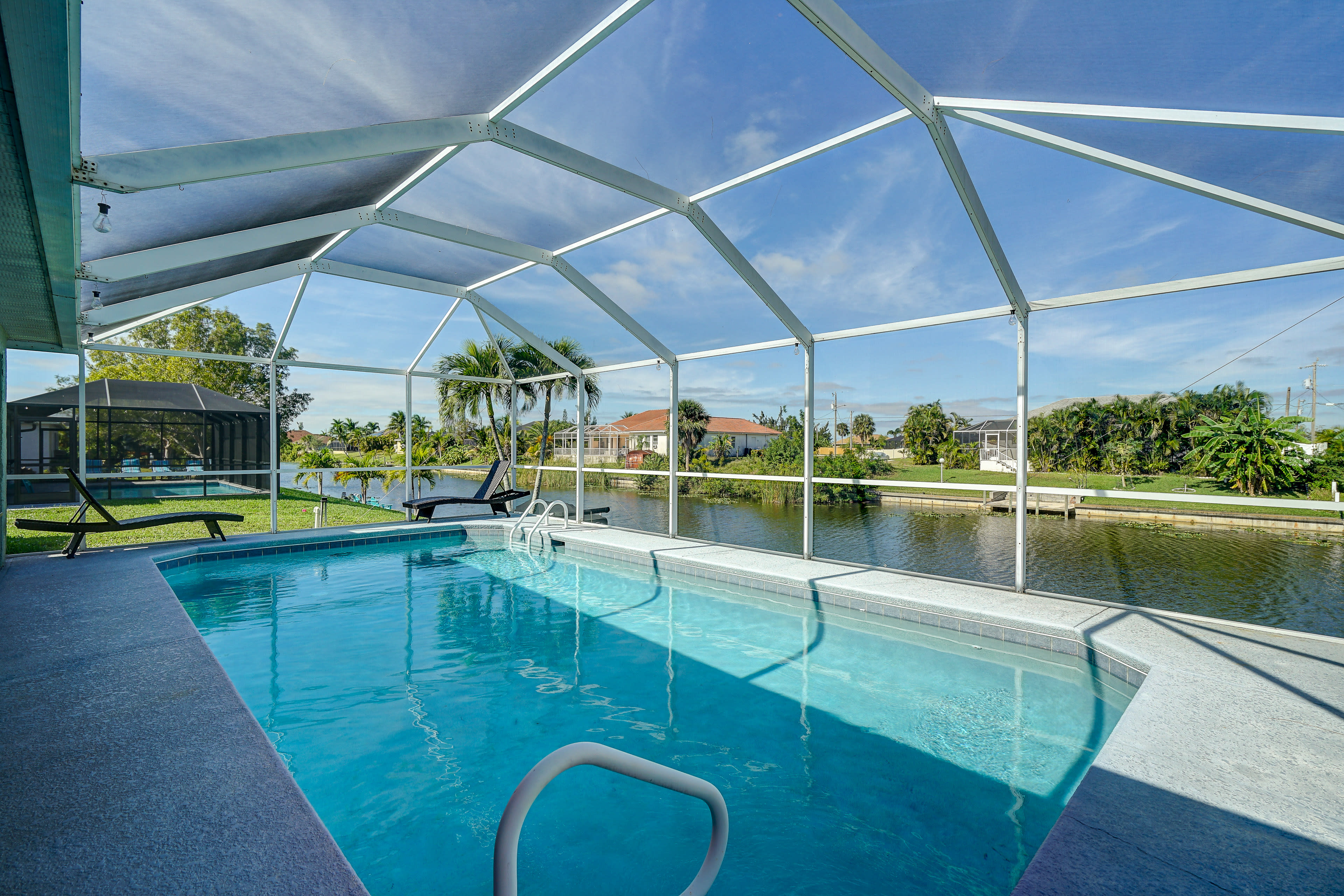 Cape Coral Vacation Rental | 4BR | 2BA | 1,777 Sq Ft | Small Step for Entry