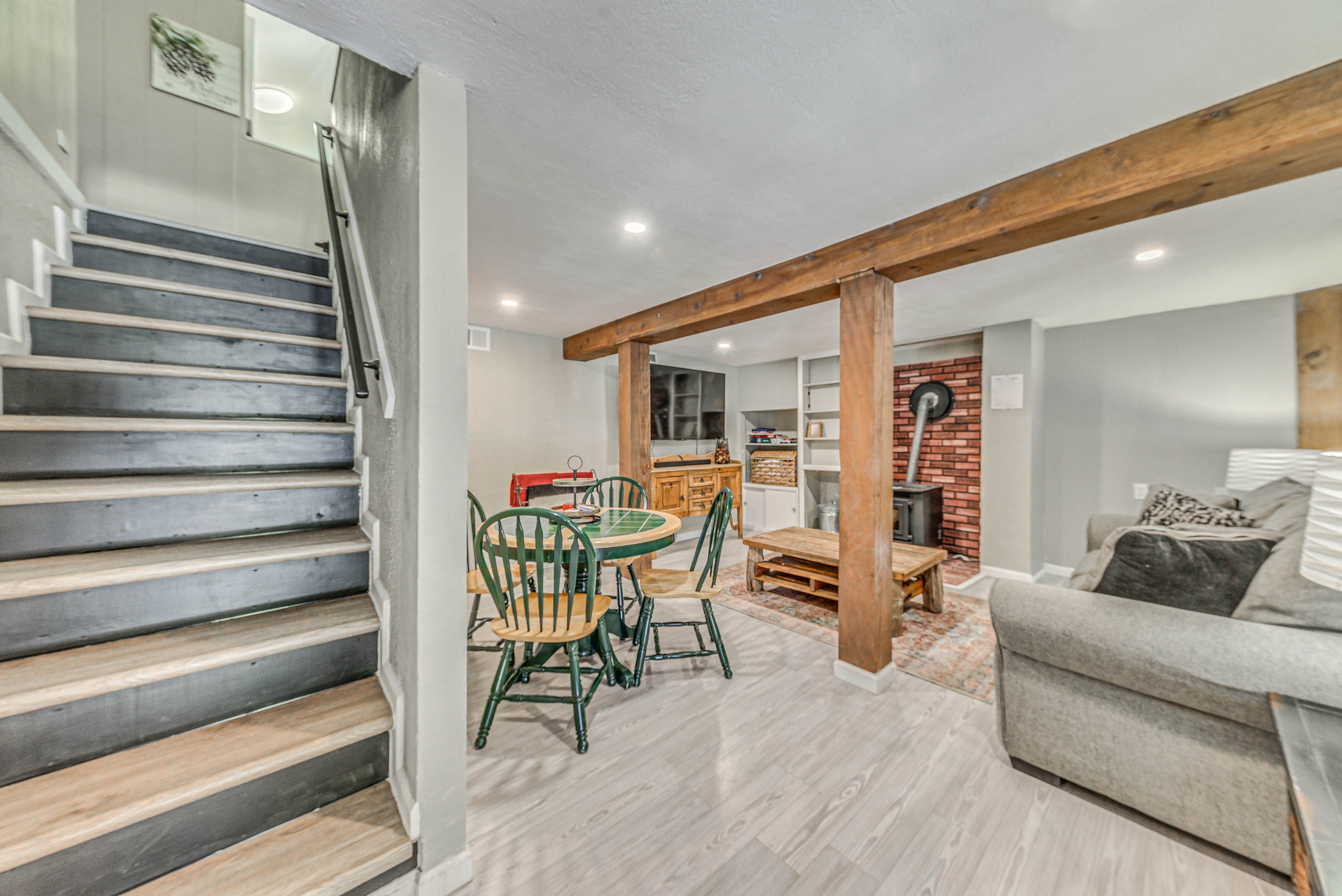 Stairs to Bedrooms & Living Area