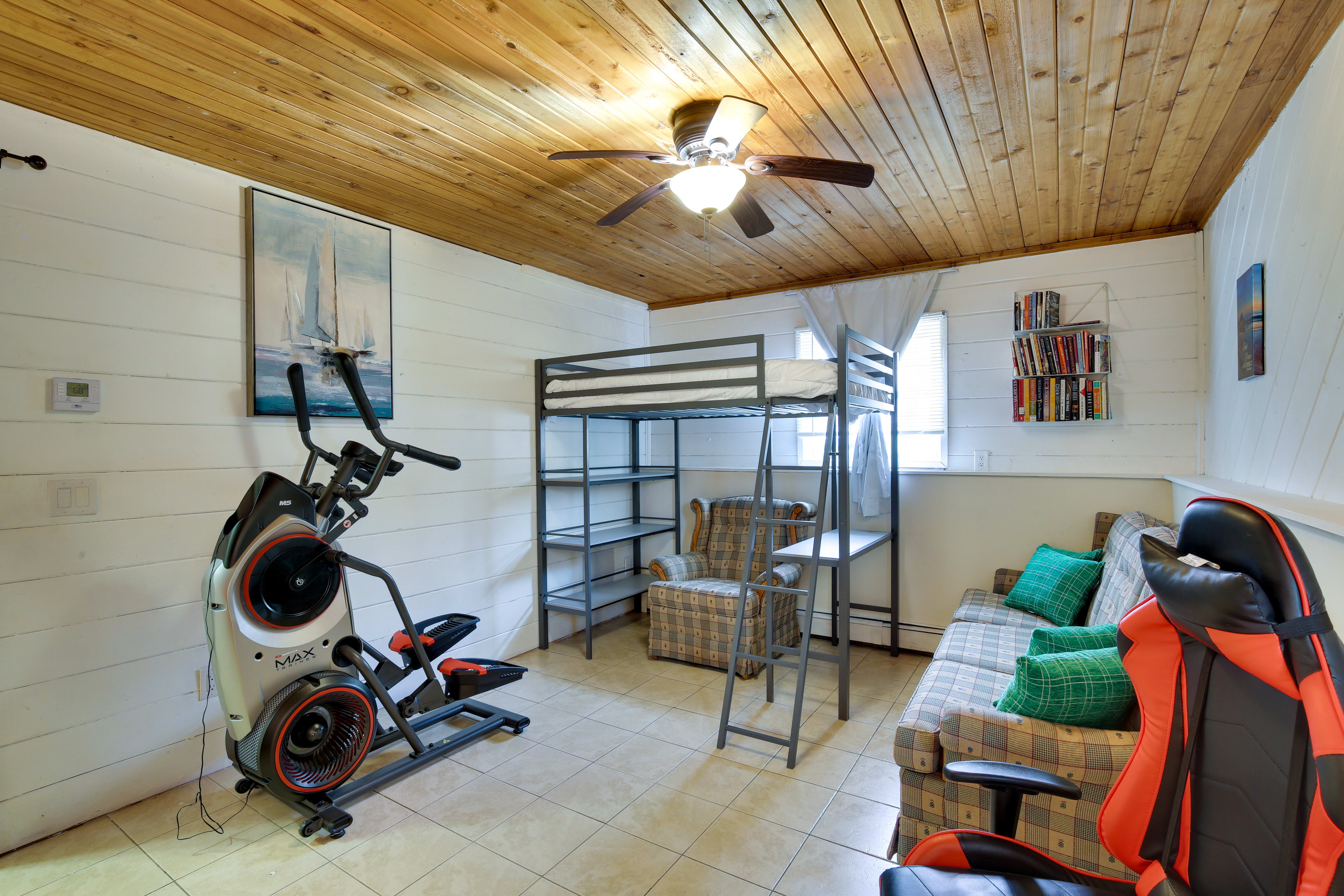 Bonus Room | Lofted Twin Bed | Fitness Equipment