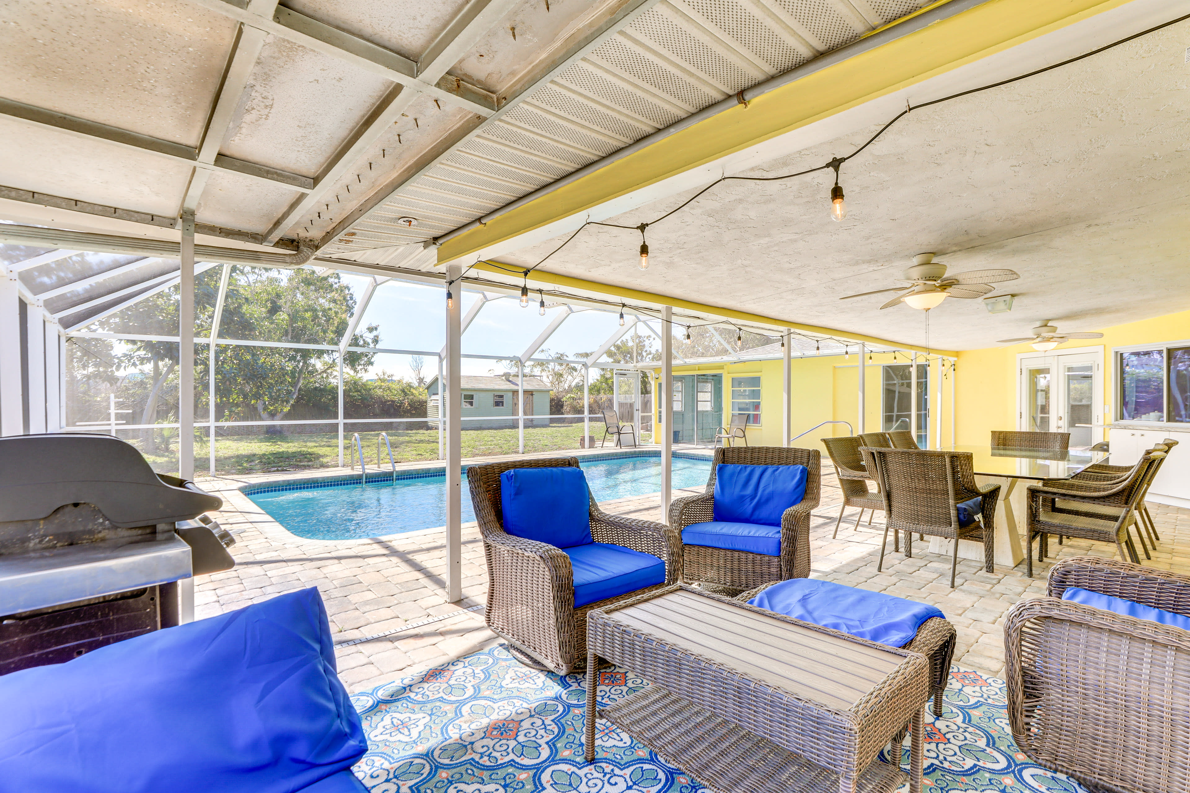 Lanai | Gas Grill | Heated Pool (Depth 3'-9')