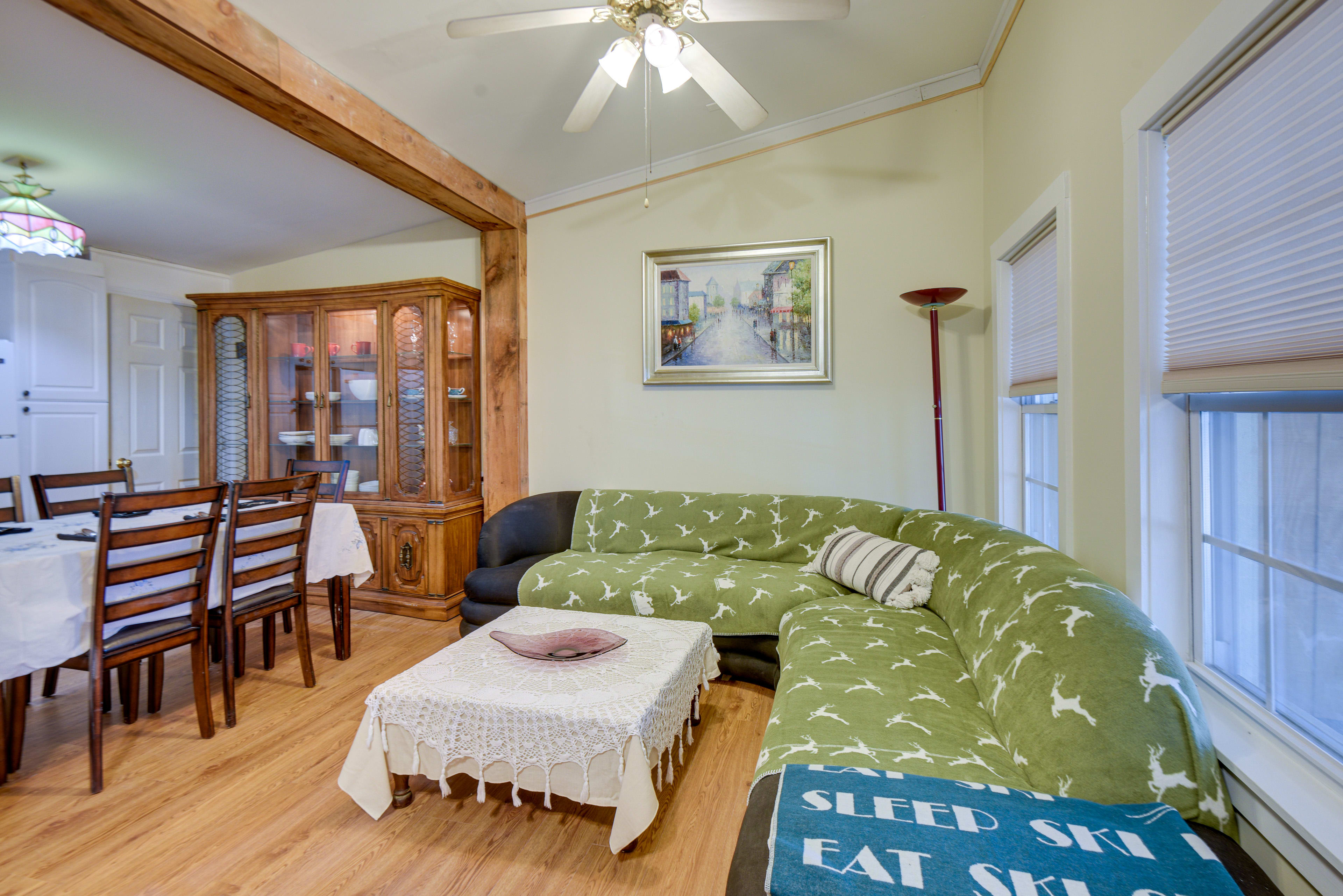 North Conway Vacation Rental | 3BR | 2BA | Stairs Required | 1,100 Sq Ft