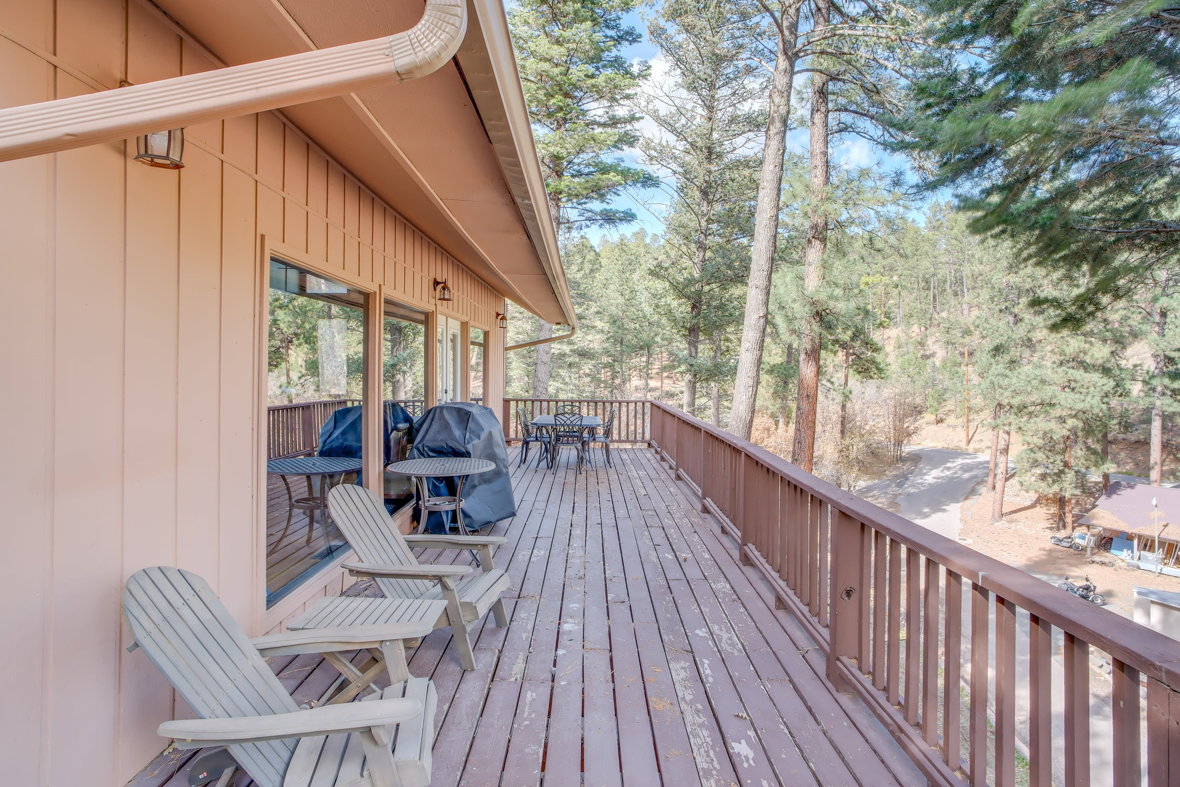 3 Decks | Forest Views | Outdoor Dining Area | Private Hot Tub