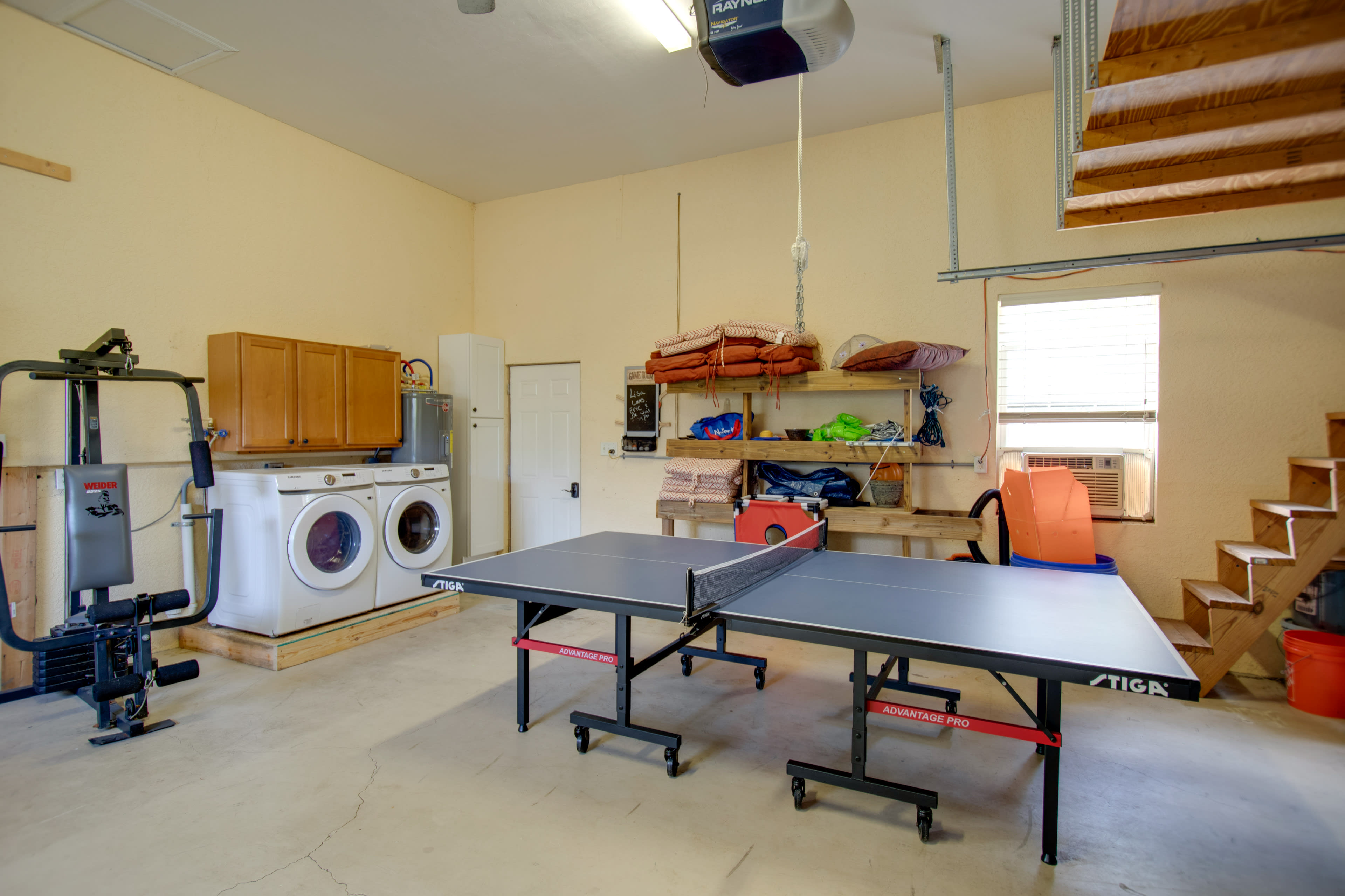 Garage | Ping Pong Table | Washer & Dryer