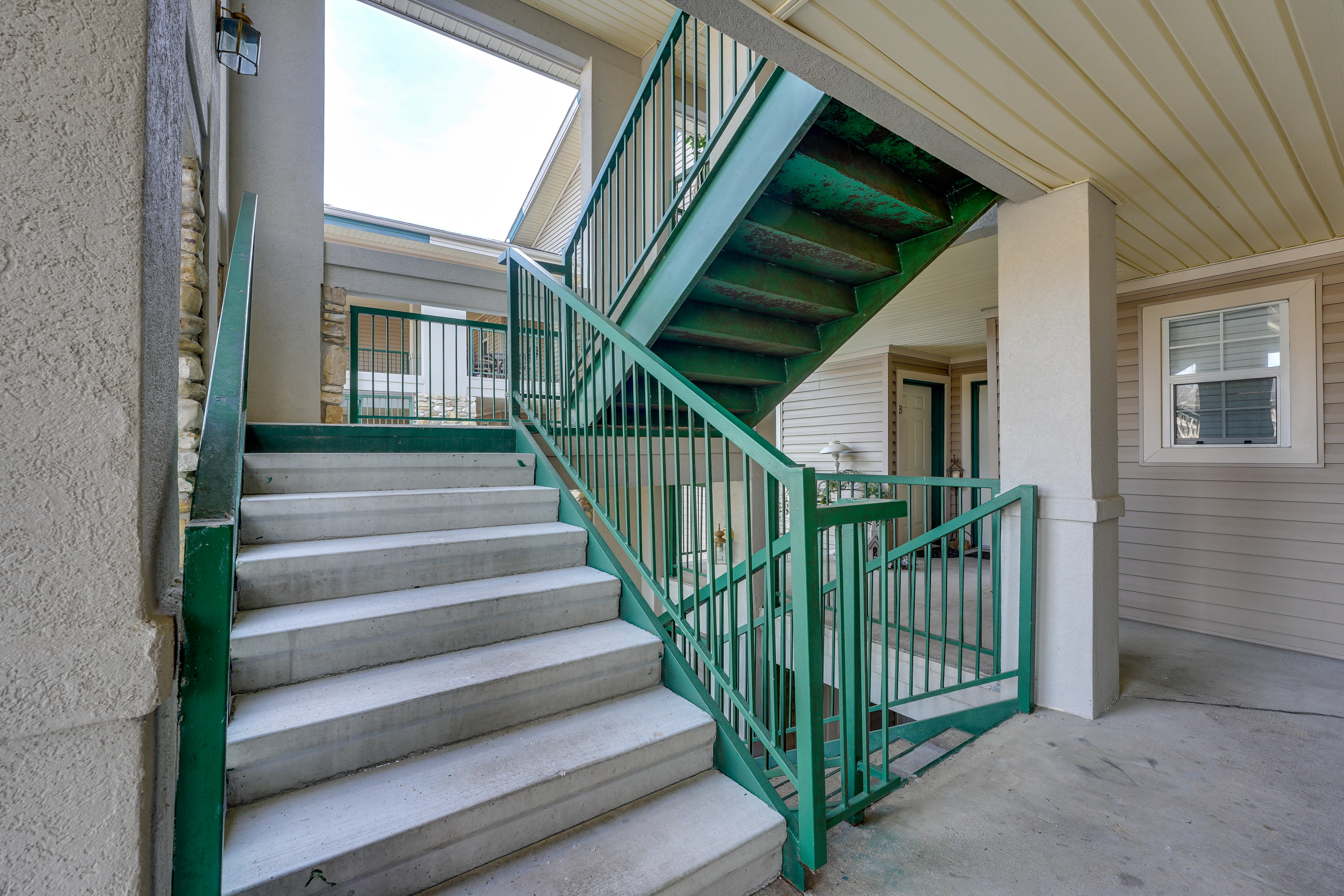 Condo Exterior | Stairs Required