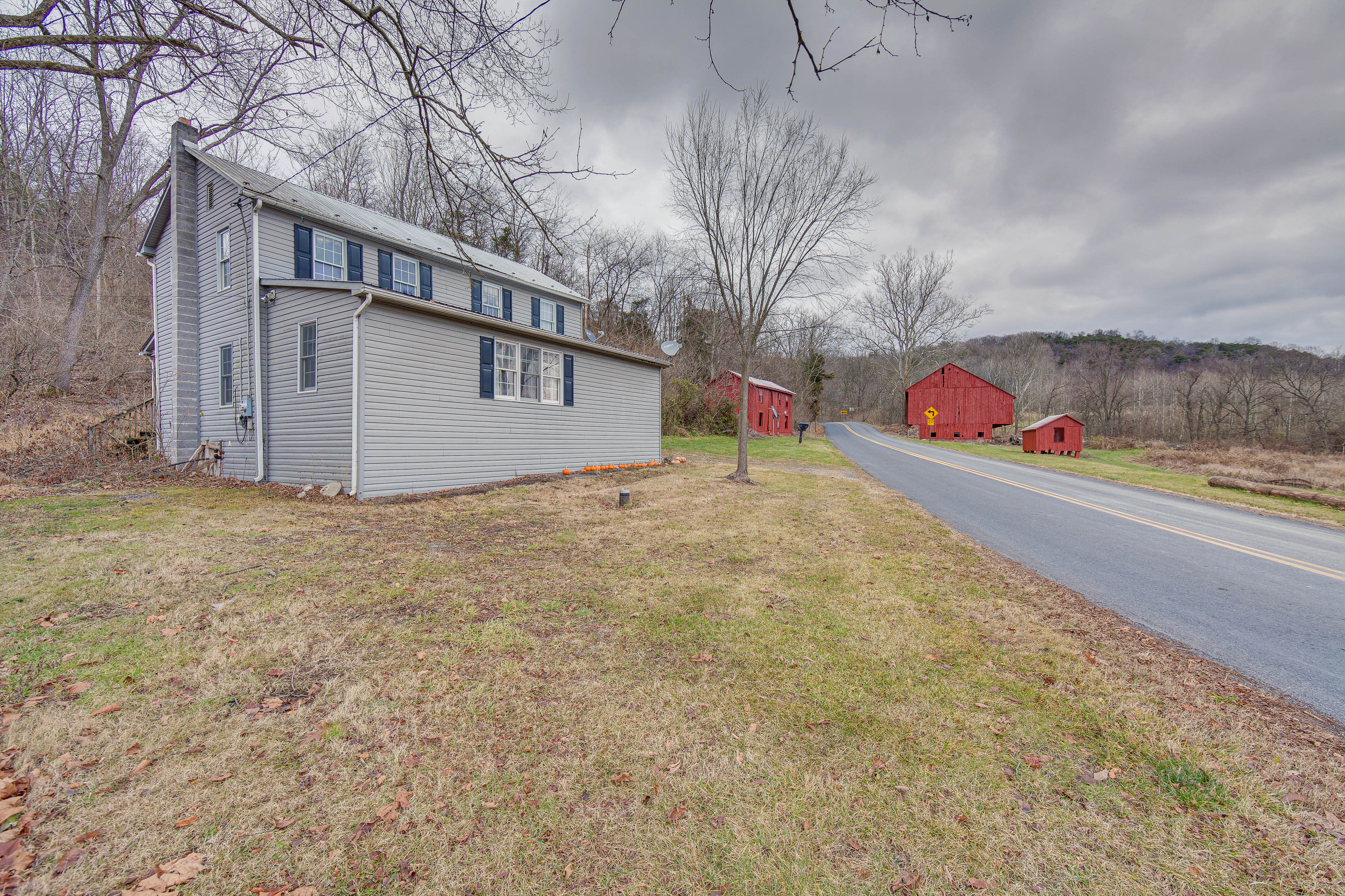 Property Exterior | Pet Friendly w/ Fee | 60-Acre Farm | Adjacent Game Lands