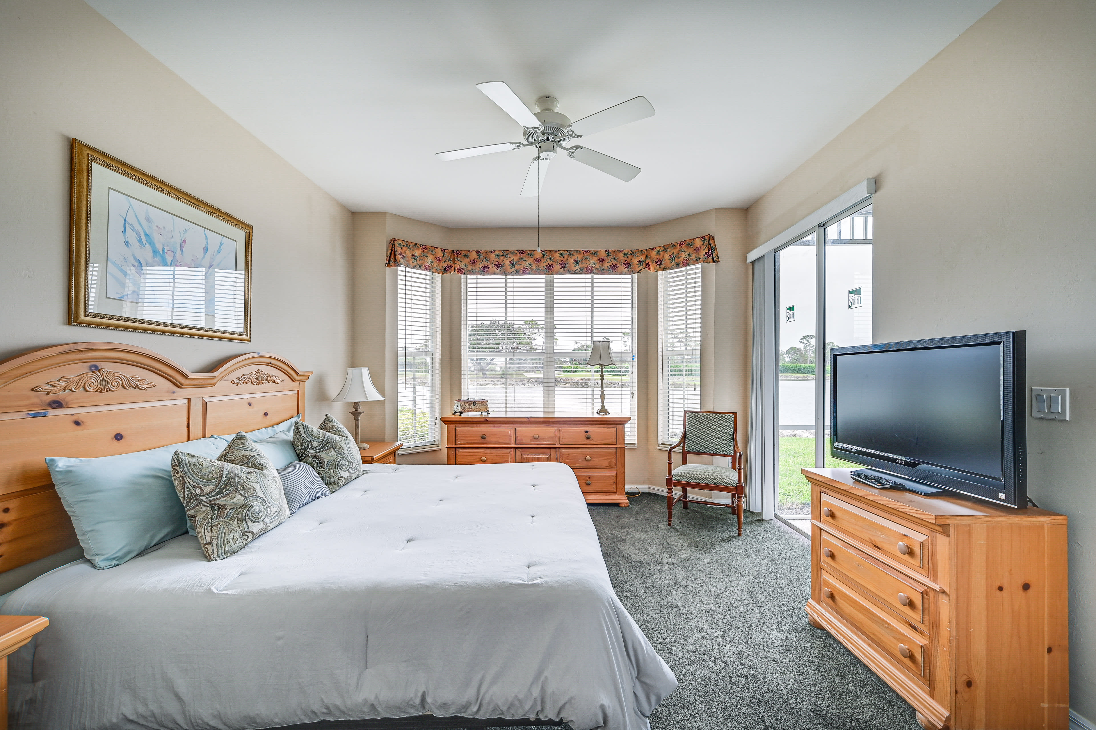 Bedroom Suite | King Bed | Flat-Screen TV | Access to Patio