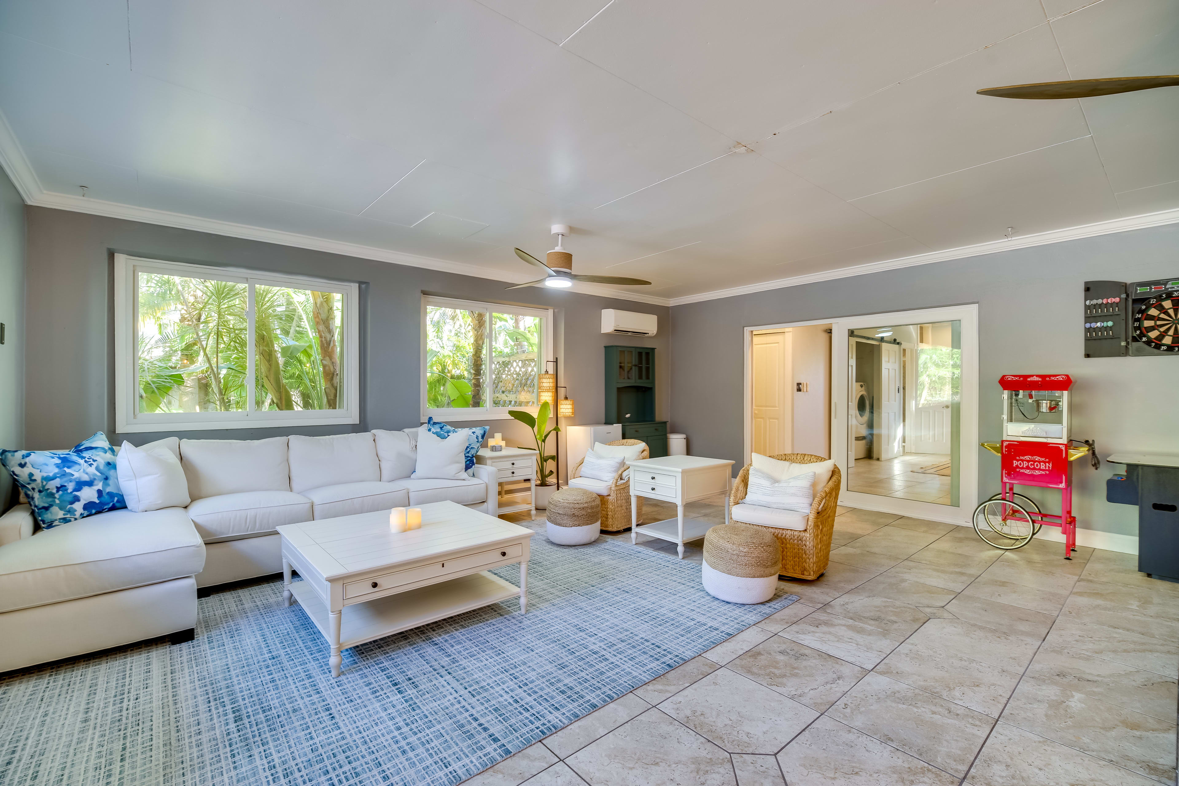 Living Room | Smart TV | Popcorn Machine