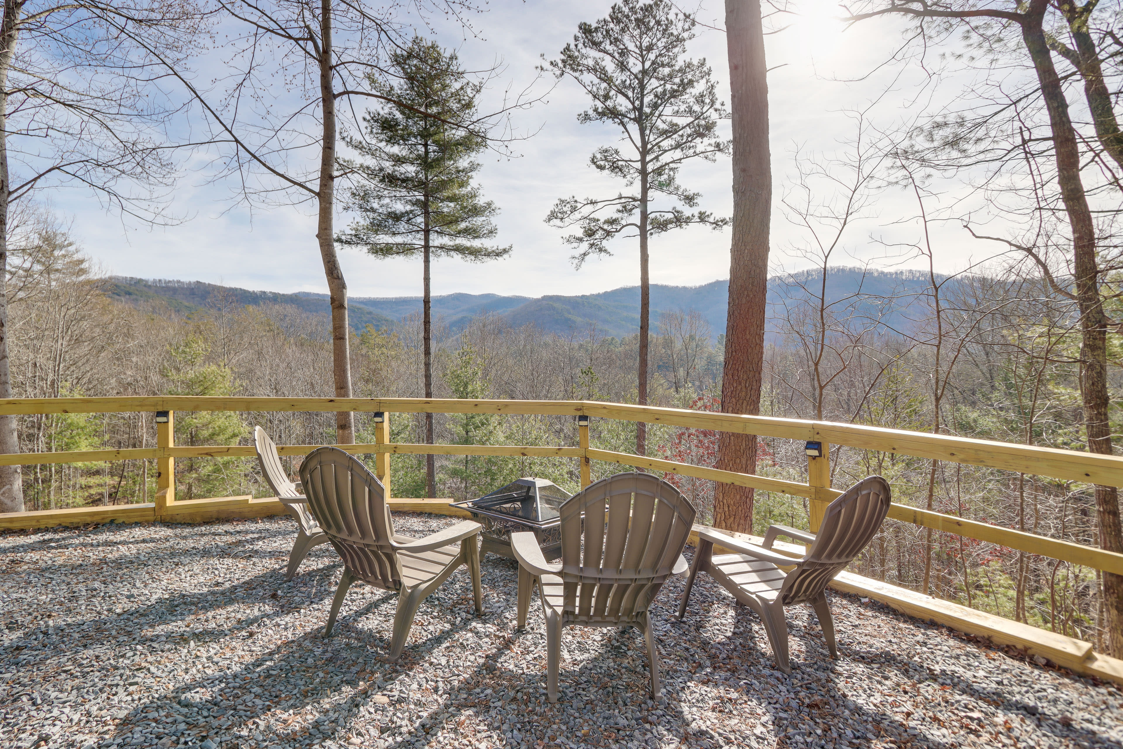 Blue Ridge Vacation Rental | 2BR | 1BA | 840 Sq Ft | Steps Required