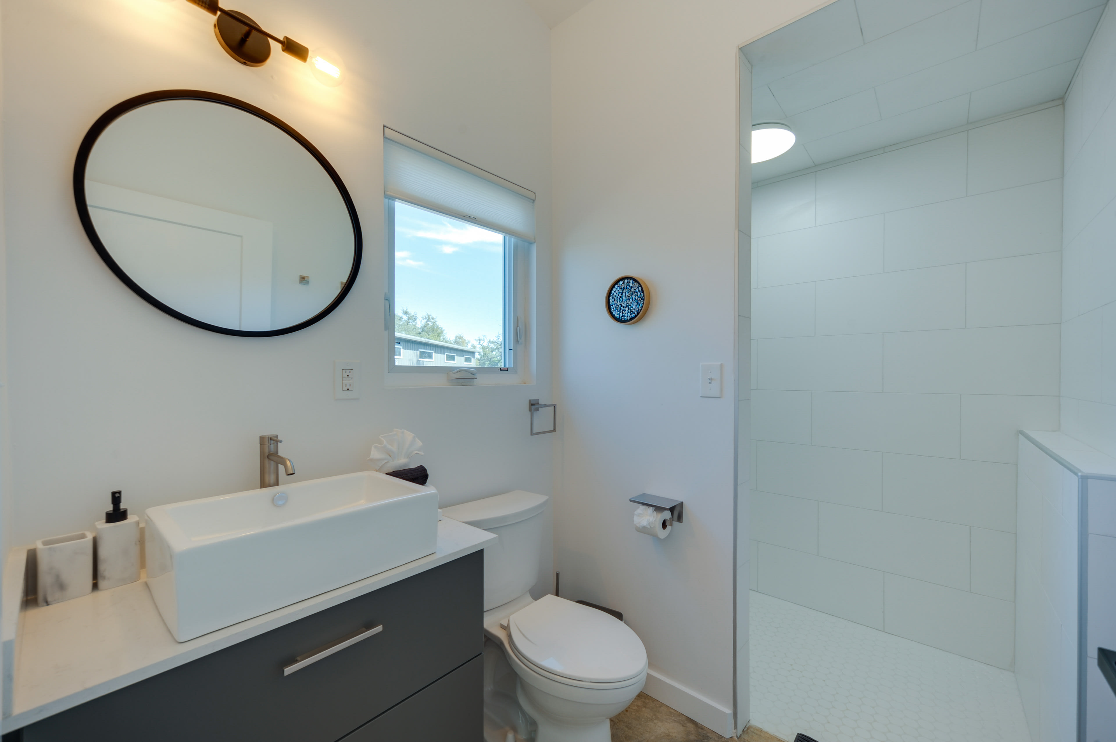 Bathroom | Walk-In Shower | Complimentary Toiletries