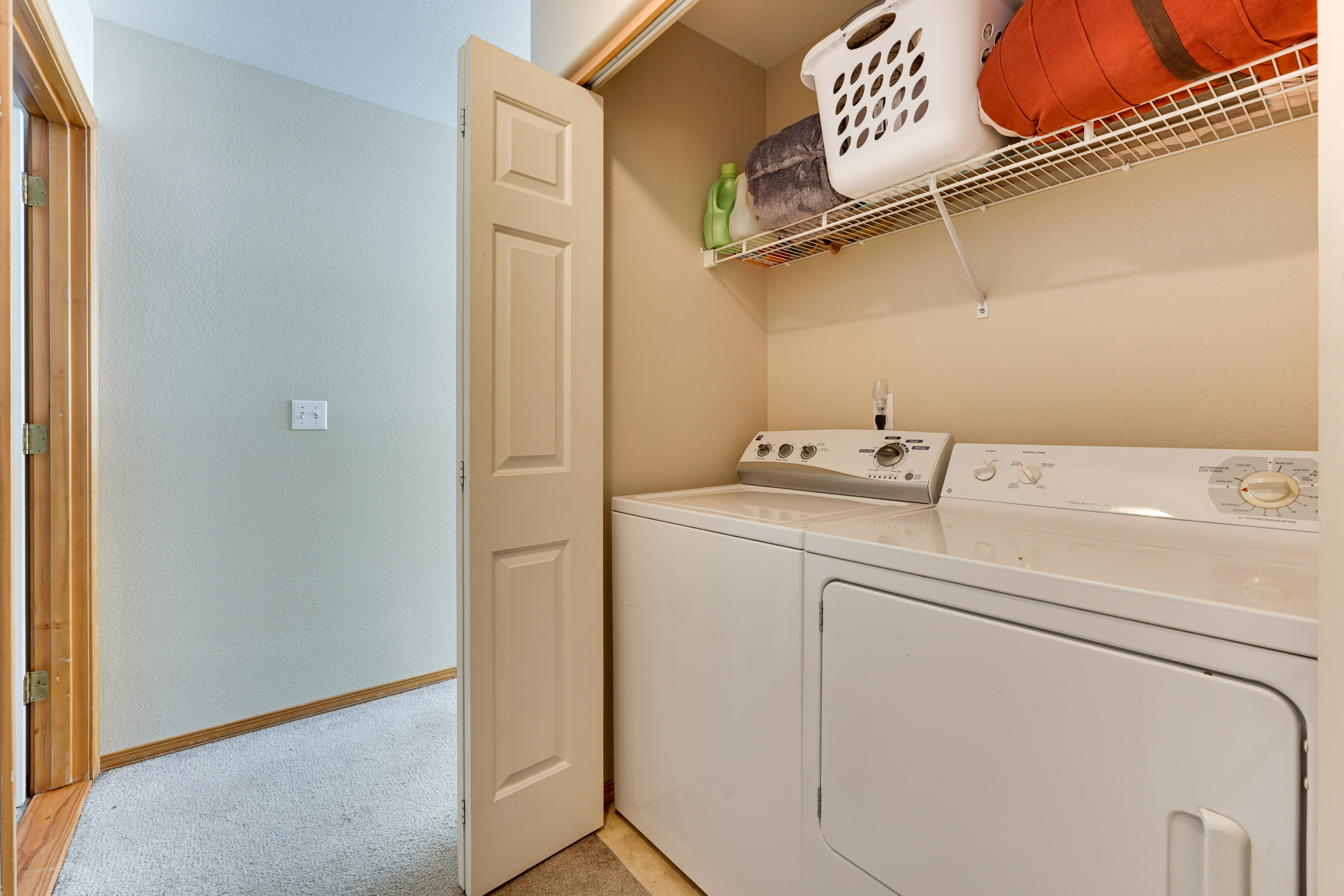 Laundry Area | 2nd Floor | Washer/Dryer | Laundry Detergent | Iron/Board