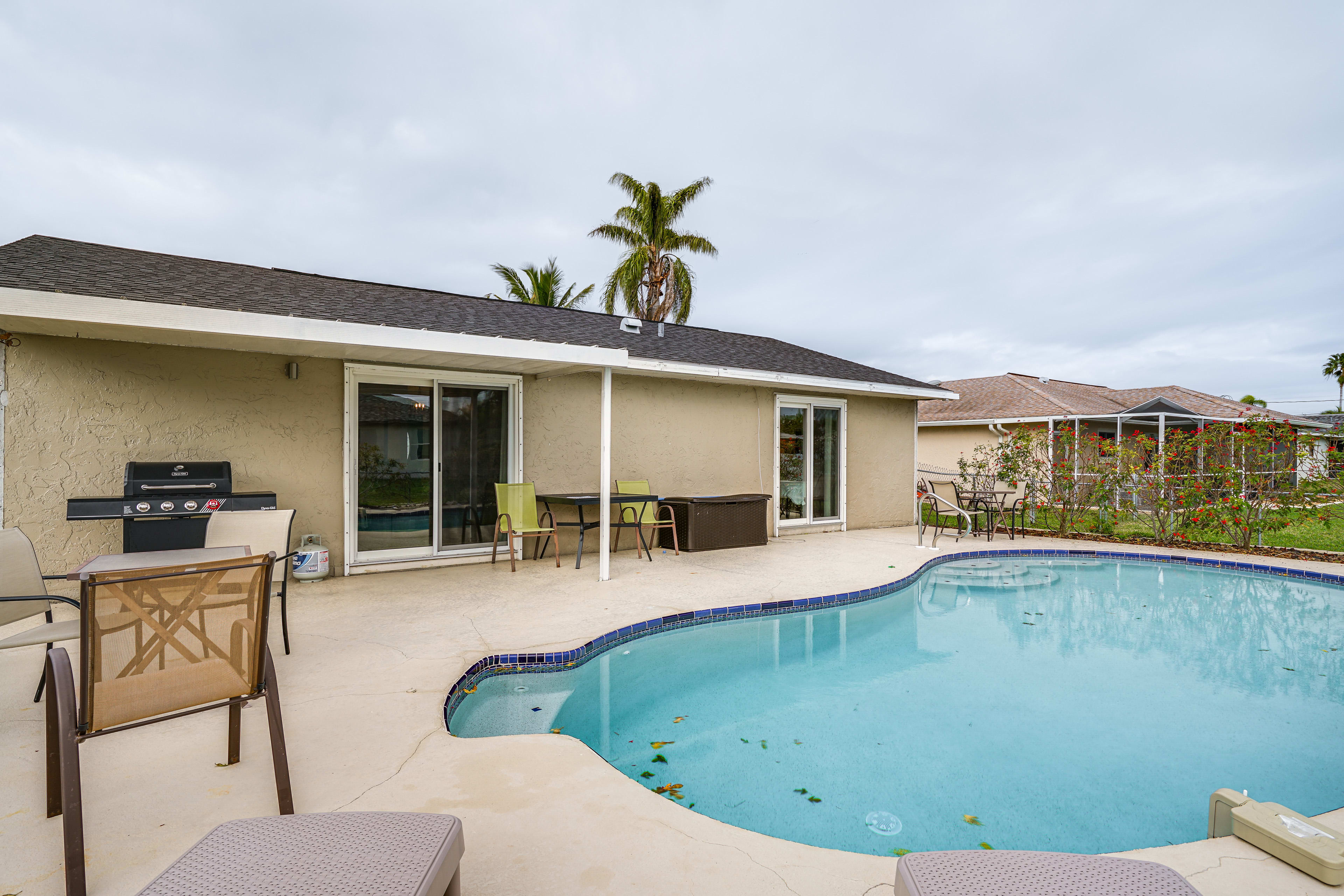 Cape Coral Vacation Rental | 3BR | 2BA | 1,325 Sq Ft | 1 Step to Access