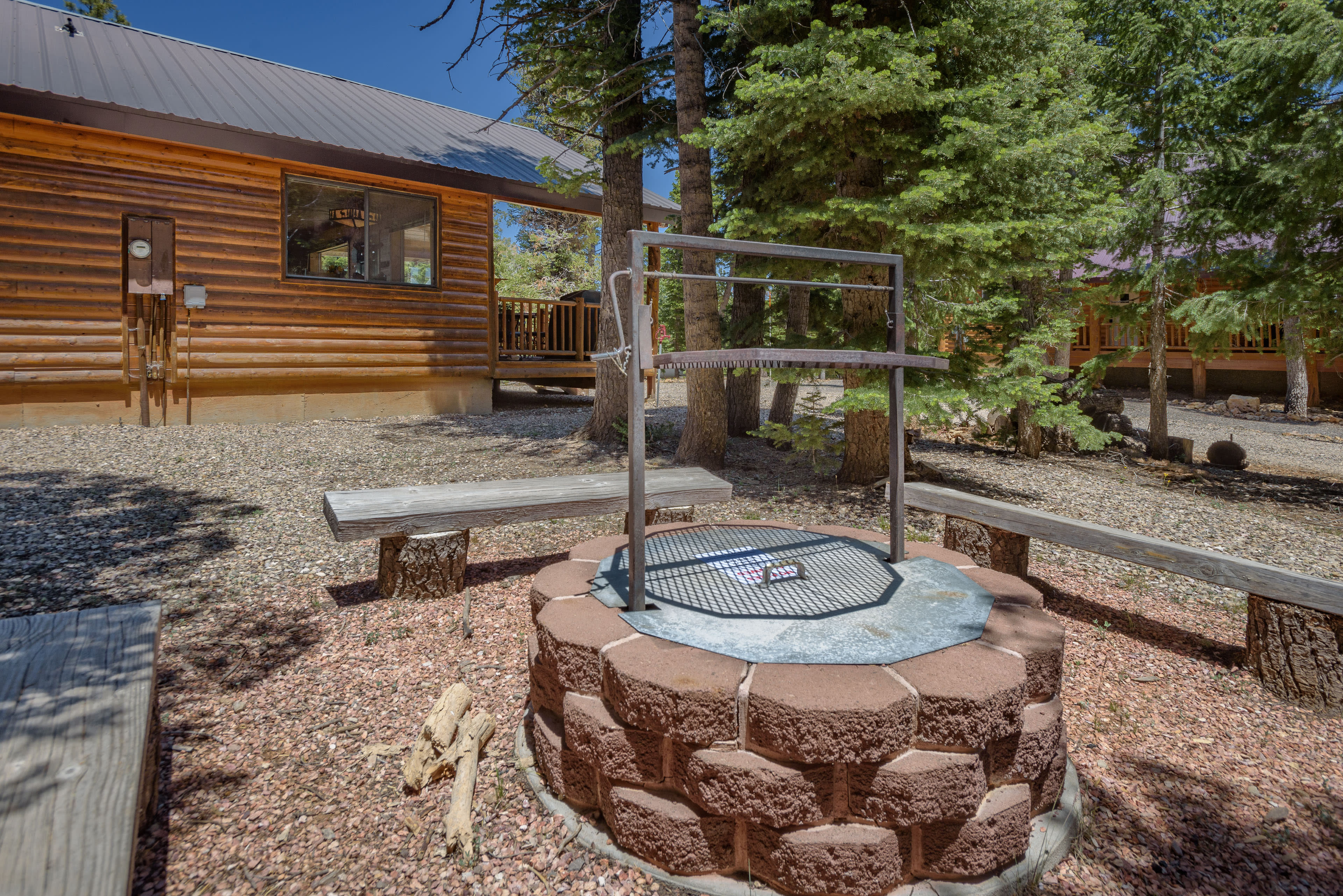 Cabin Exterior | Fire Pit | (Wood Not Provided)