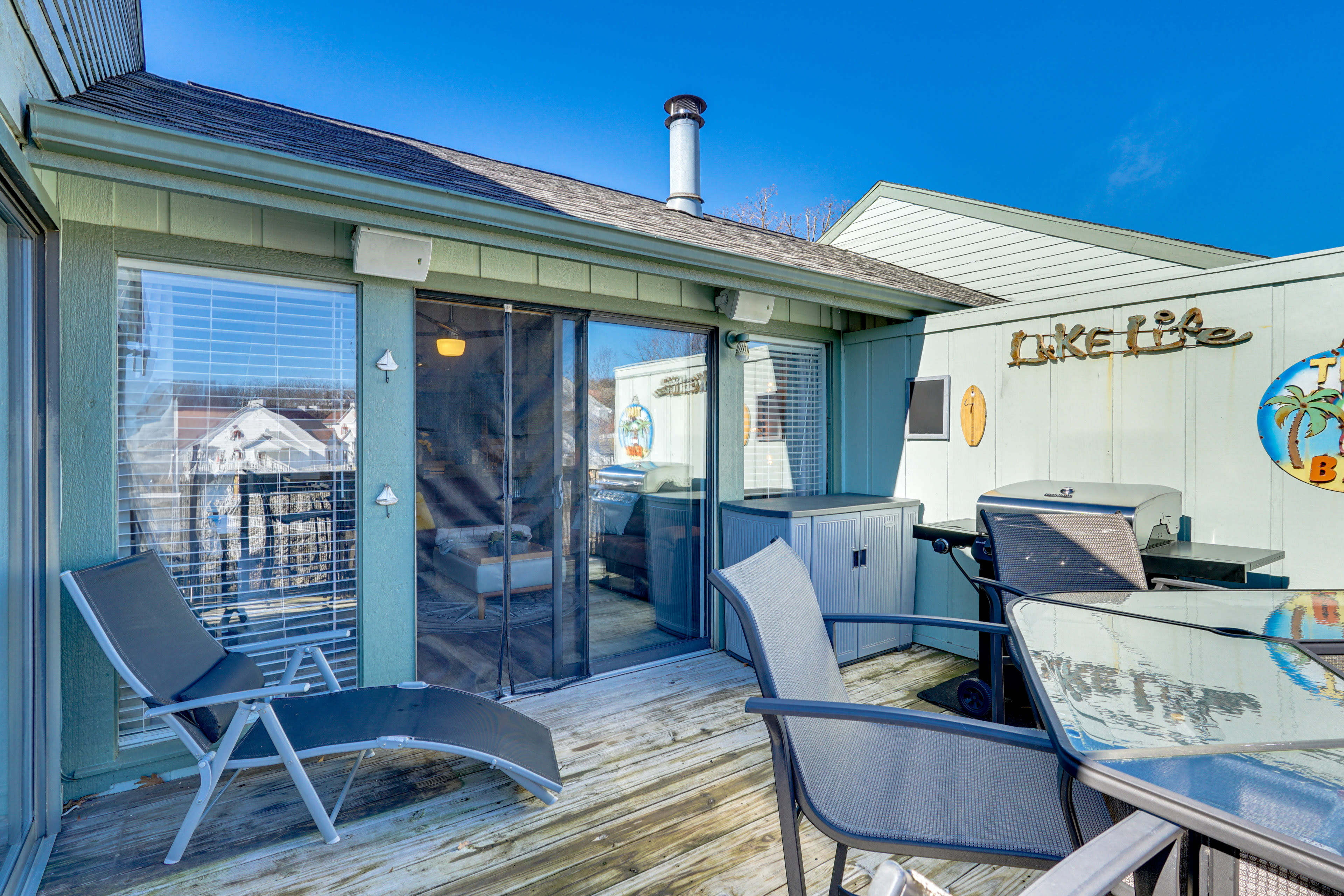 Private Deck | Outdoor Dining Area | Gas Grill