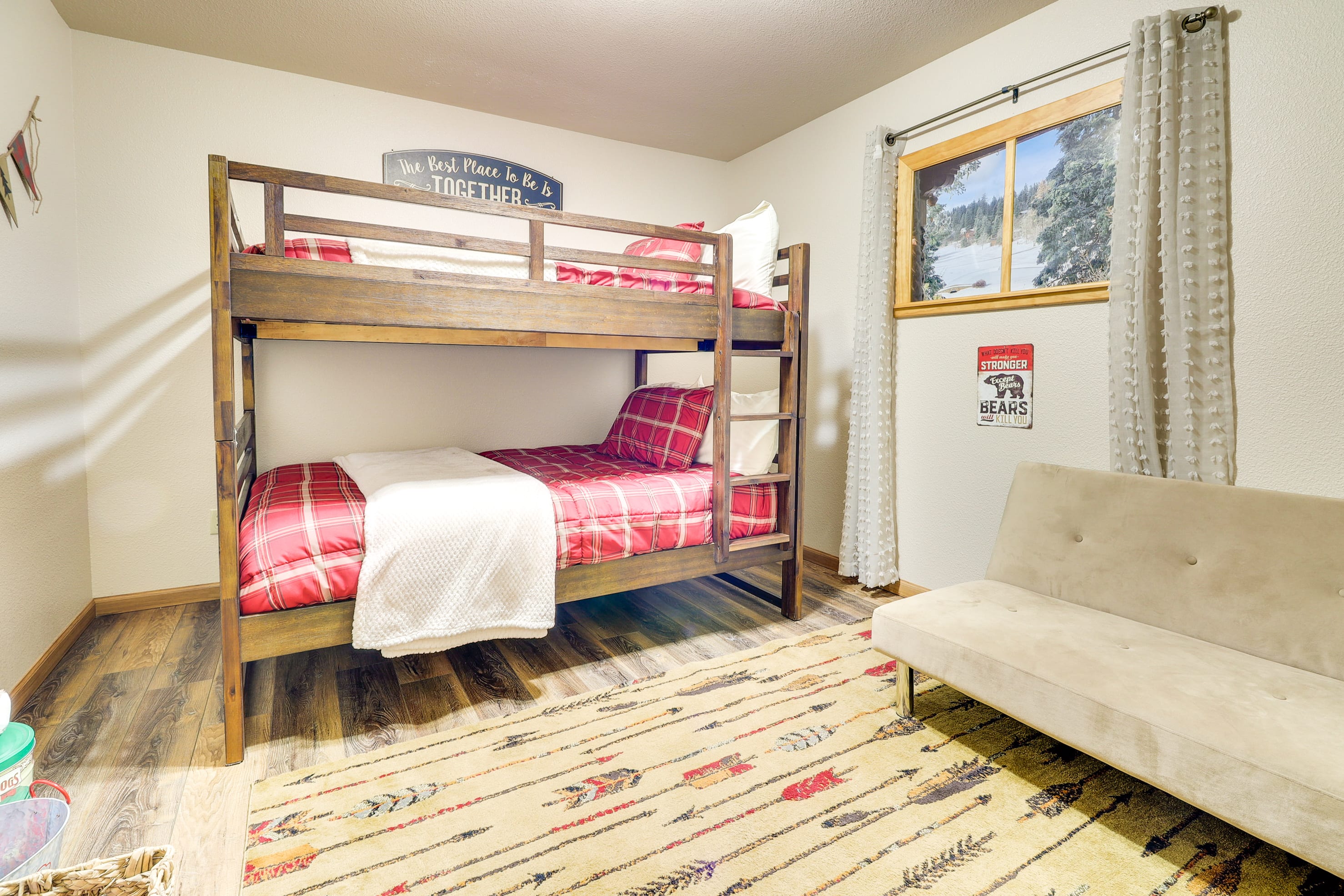 Bedroom 5 | Full Bunk Bed | Full Futon | Lower Level