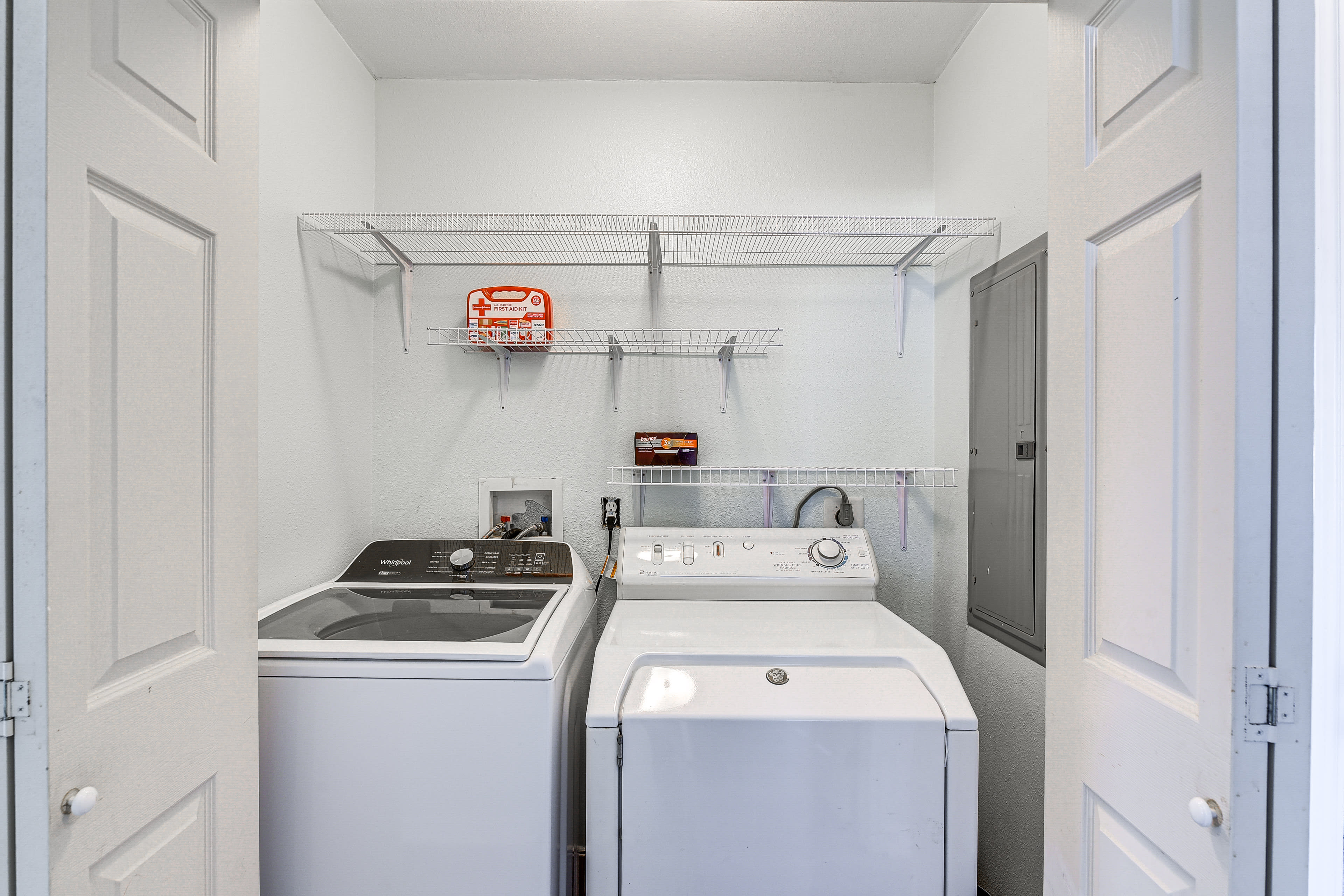 Laundry Area | Washer/Dryer | Hangers | Iron/Board | Trash Bags/Paper Towels