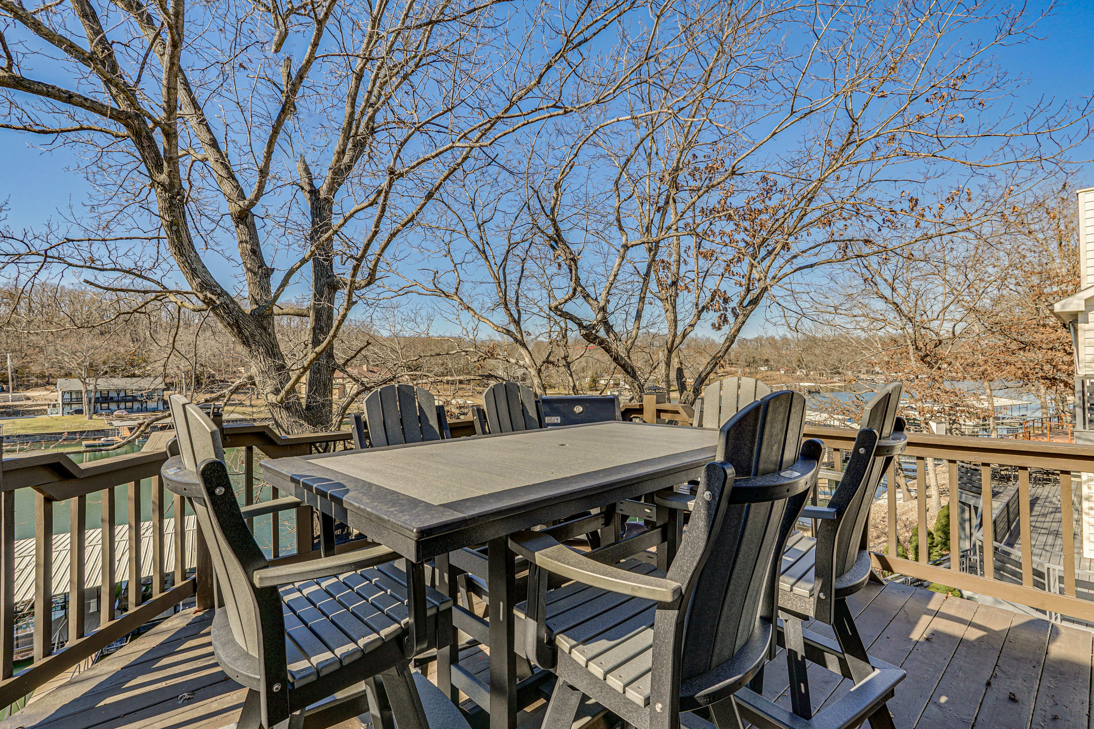 Deck | Water Views | Outdoor Dining Area | Gas Grill | Main Level