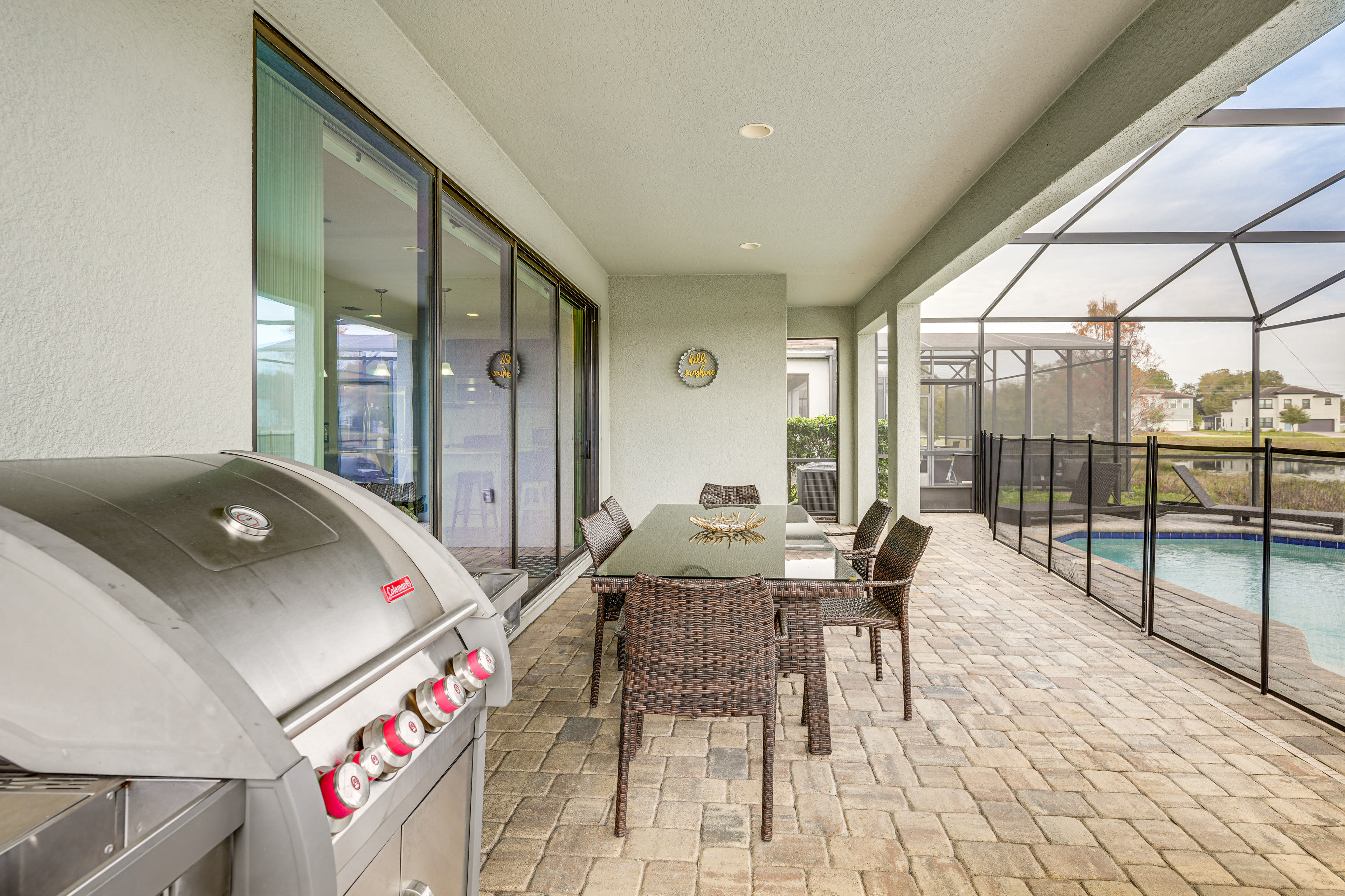 Screened Lanai | Gas Grill | Dining Area | Outdoor Pool
