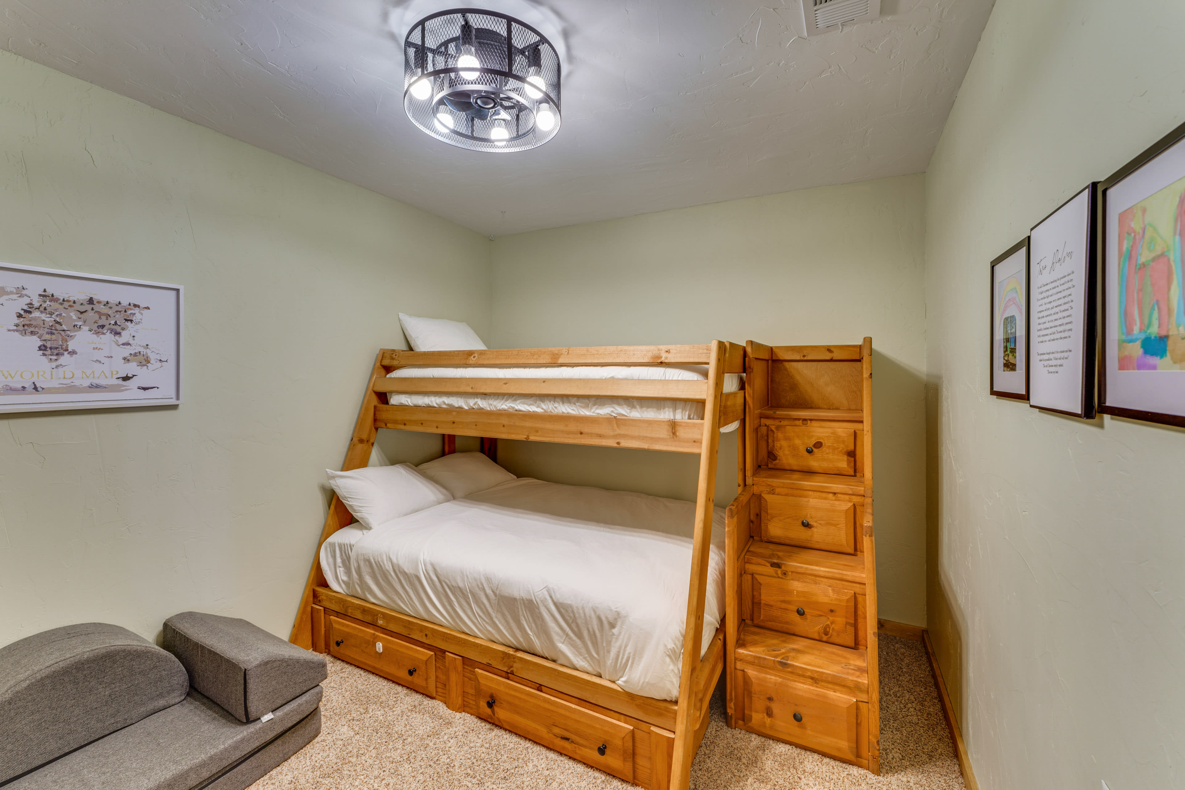 Bedroom 6 | Twin/Full Bunk Bed | Basement Level