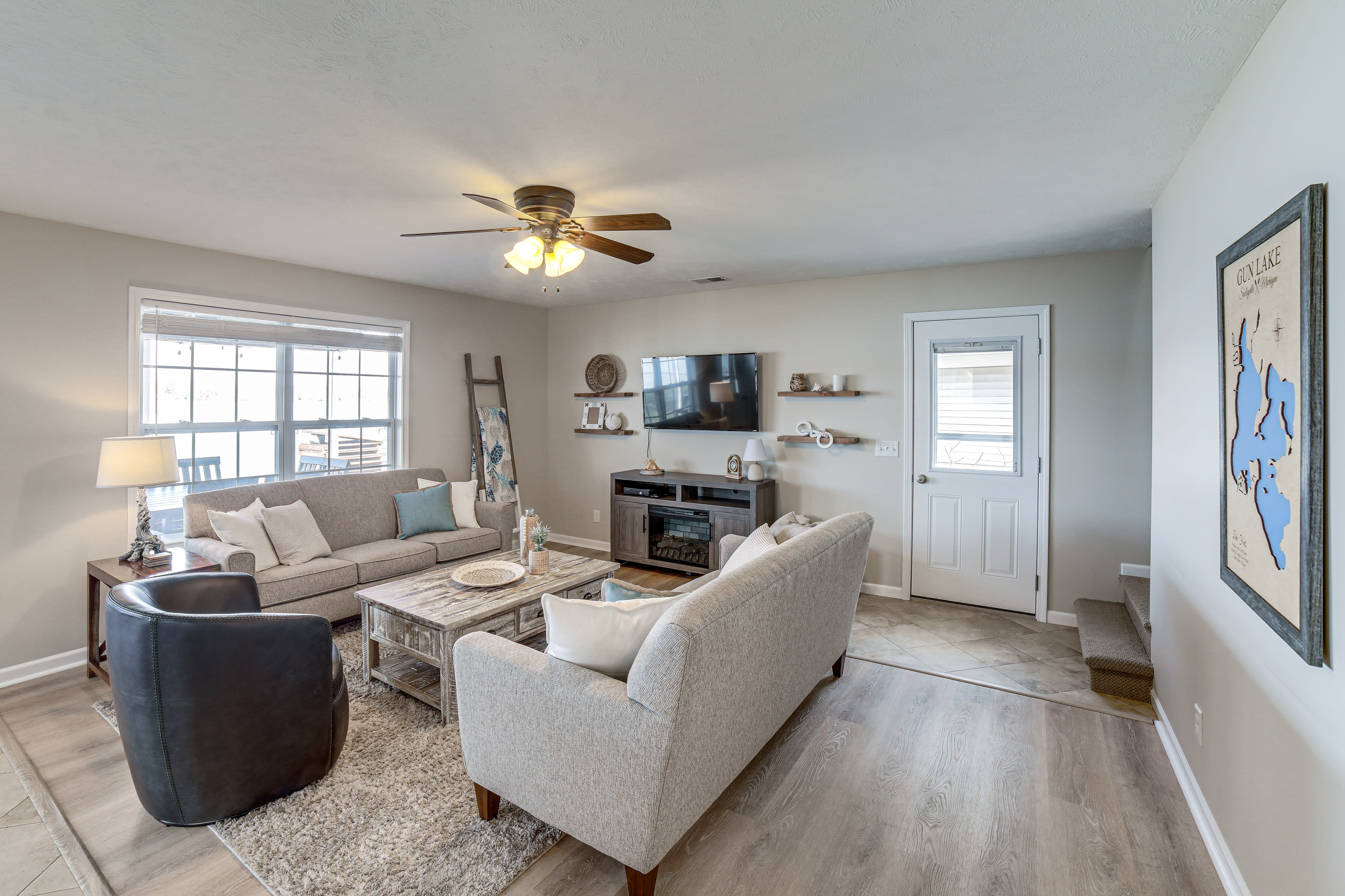 Living Room | 1st Floor | Smart TV | Ceiling Fans