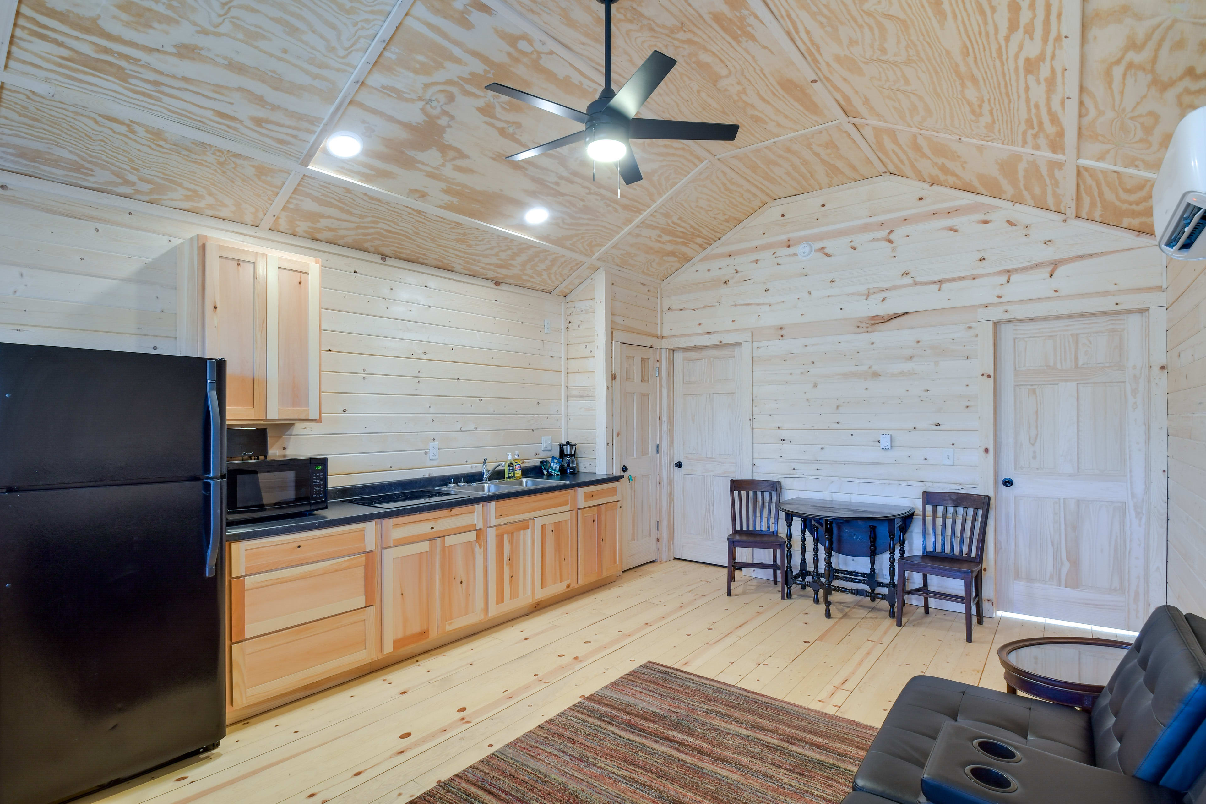 Living Room & Kitchenette | Electric Stovetop | Microwave | Drip Coffee Pot