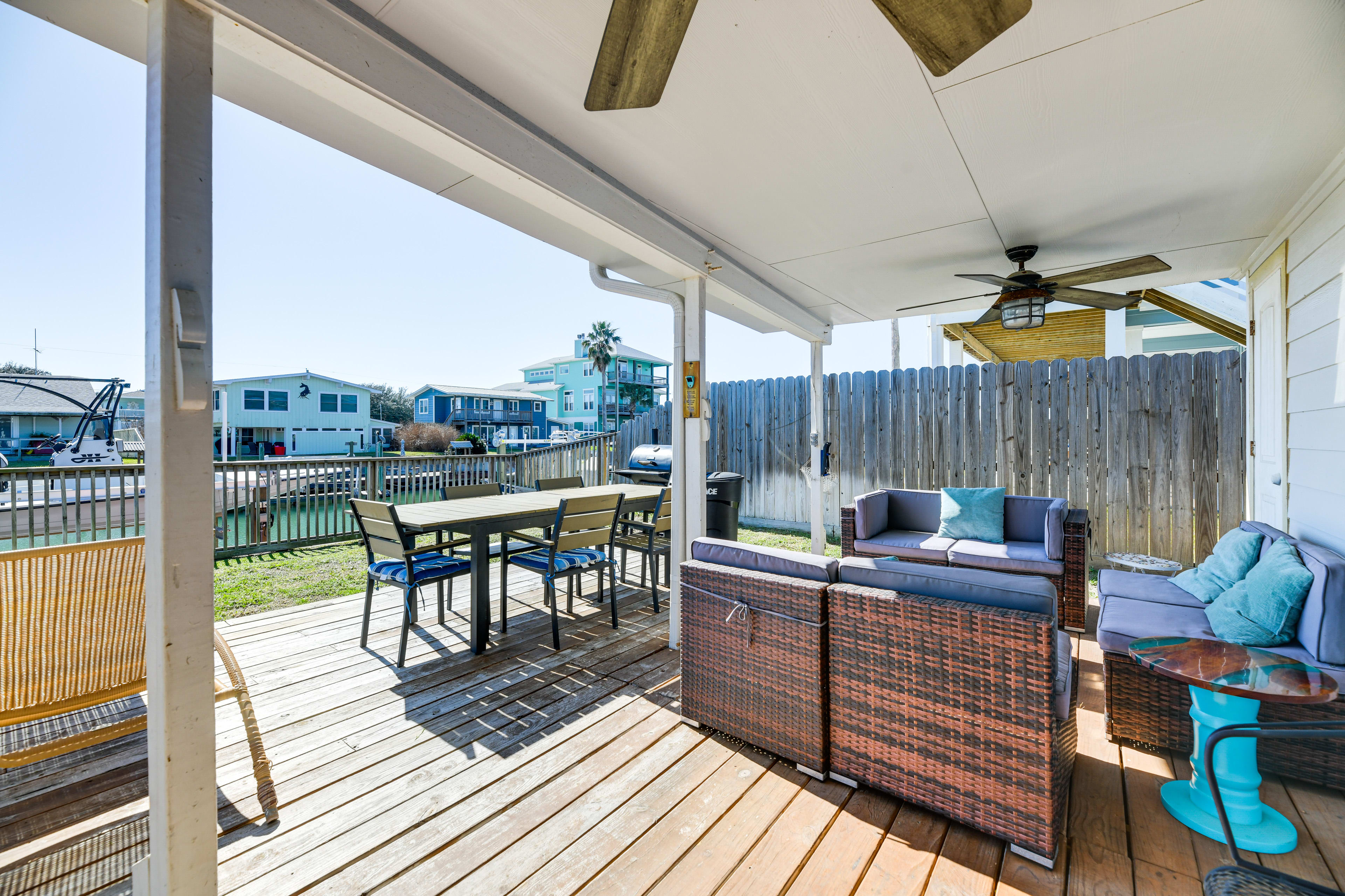 Furnished Deck | Charcoal Grill
