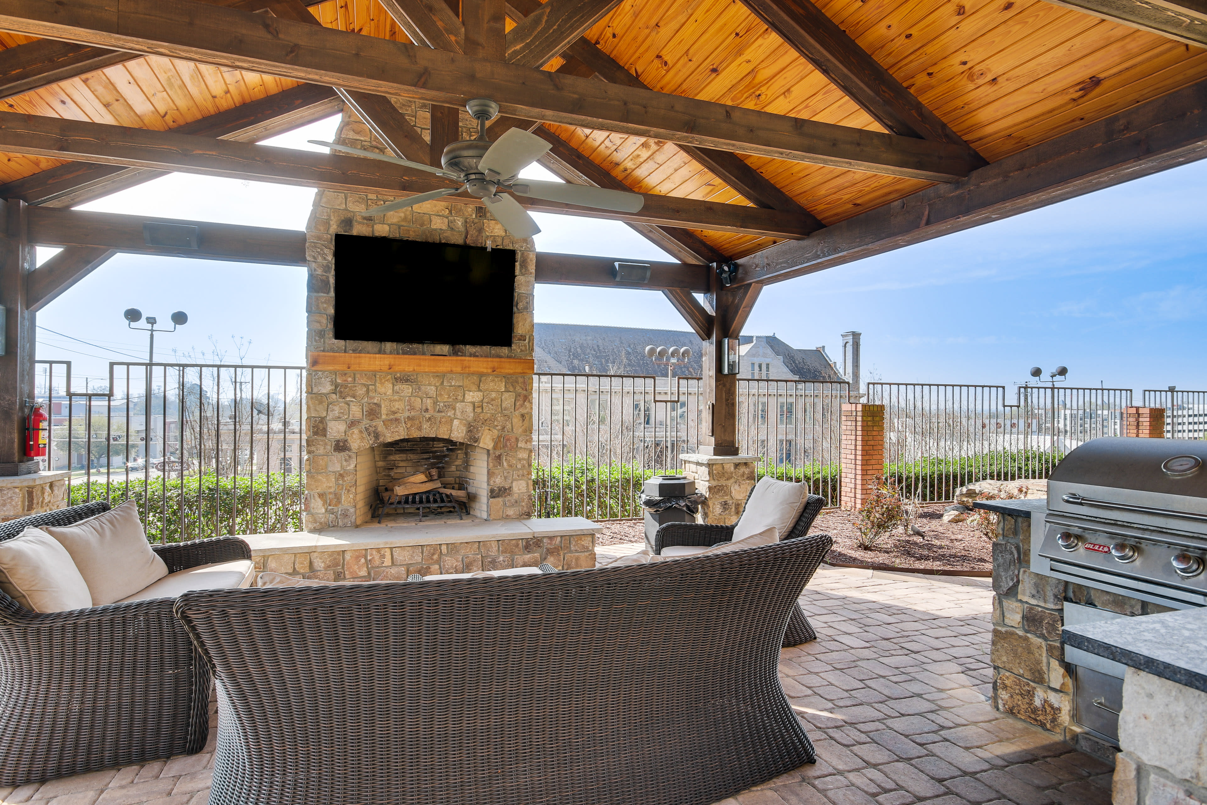 Community Pavilion | Outdoor Fireplace | Gas Grill