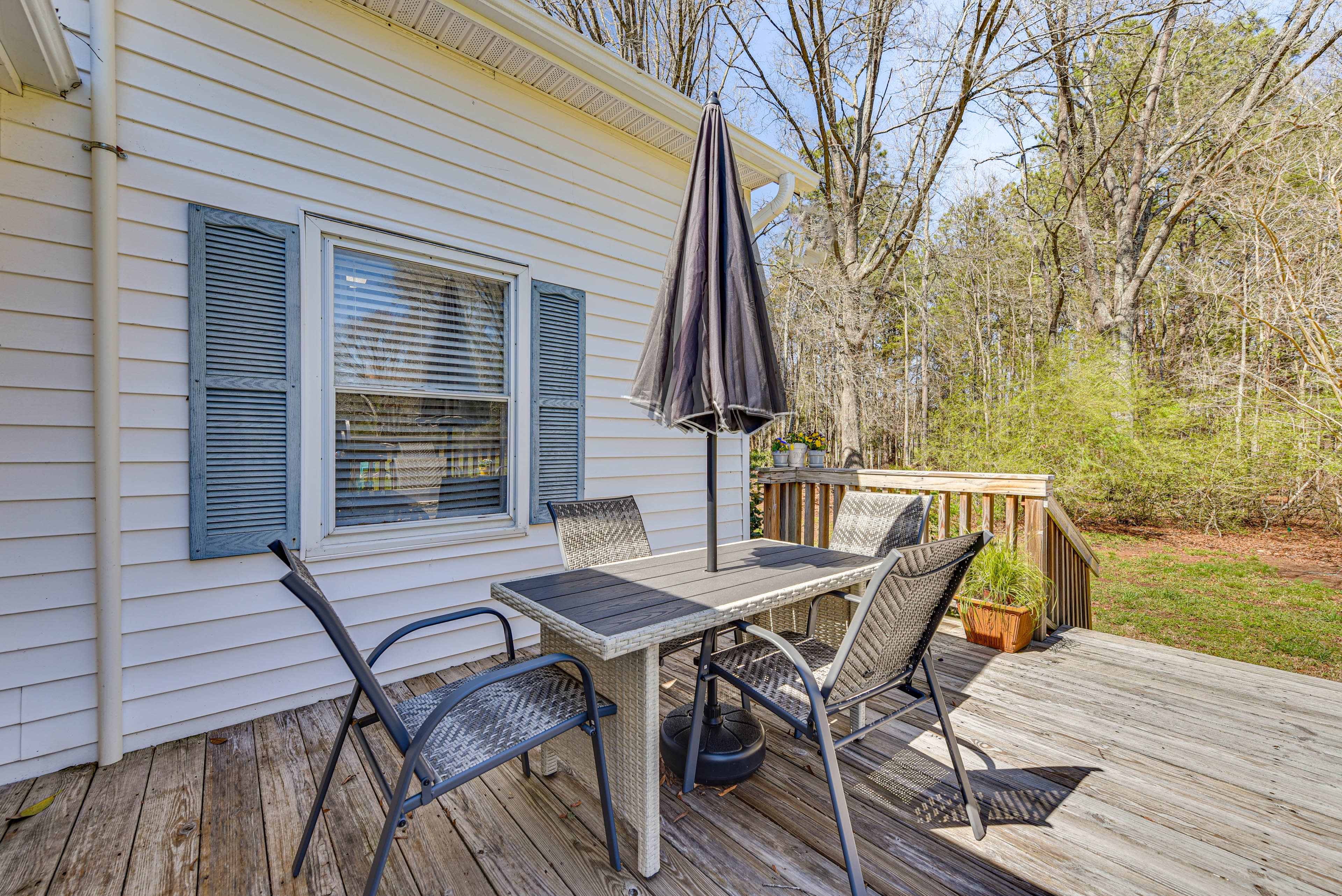 Private Backyard Area | Furnished Deck | 2 Grills