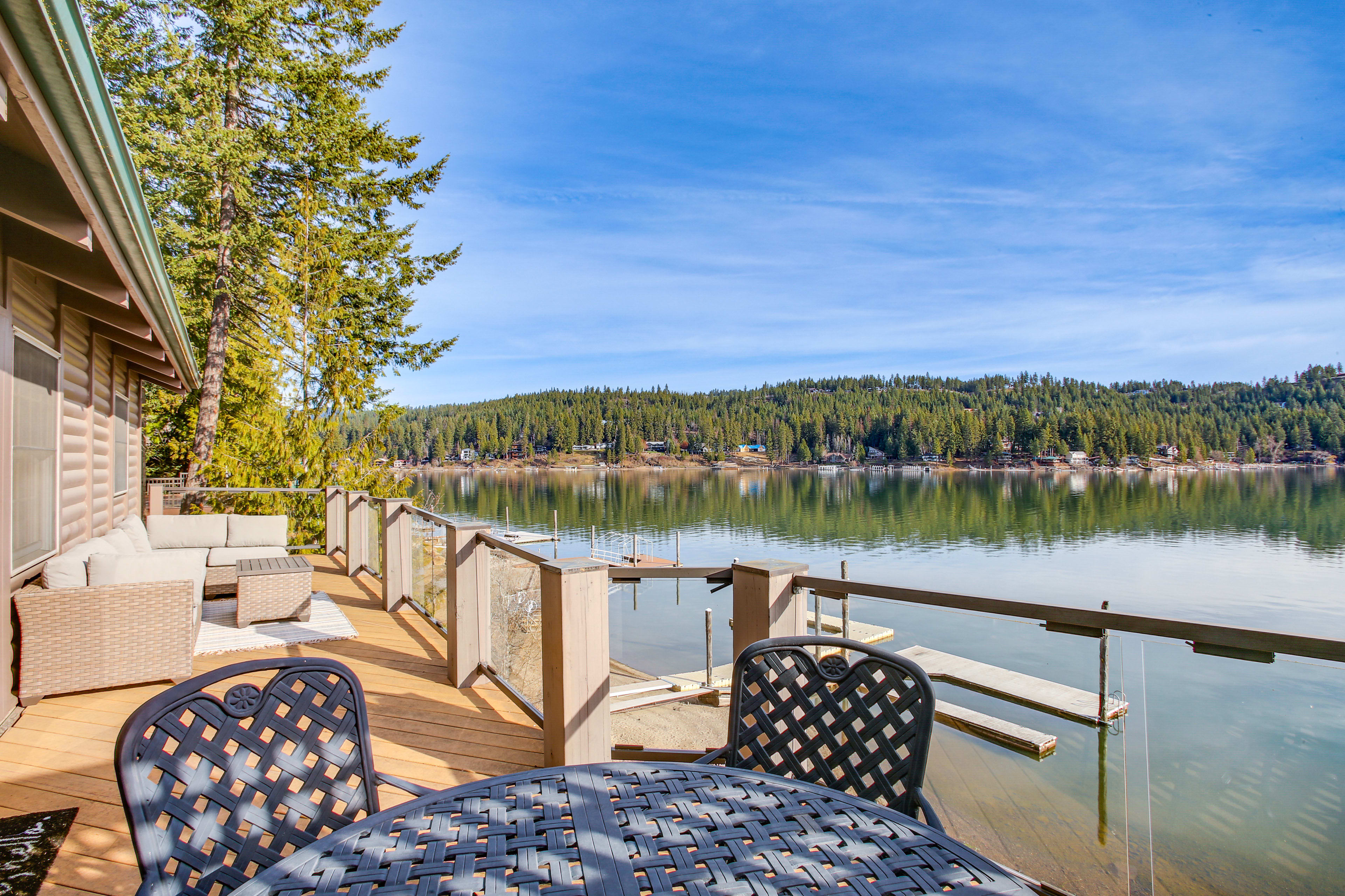 Coeur d'Alene Vacation Rental | 3BR | 2BA | 1,800 Sq Ft | Stairs Required