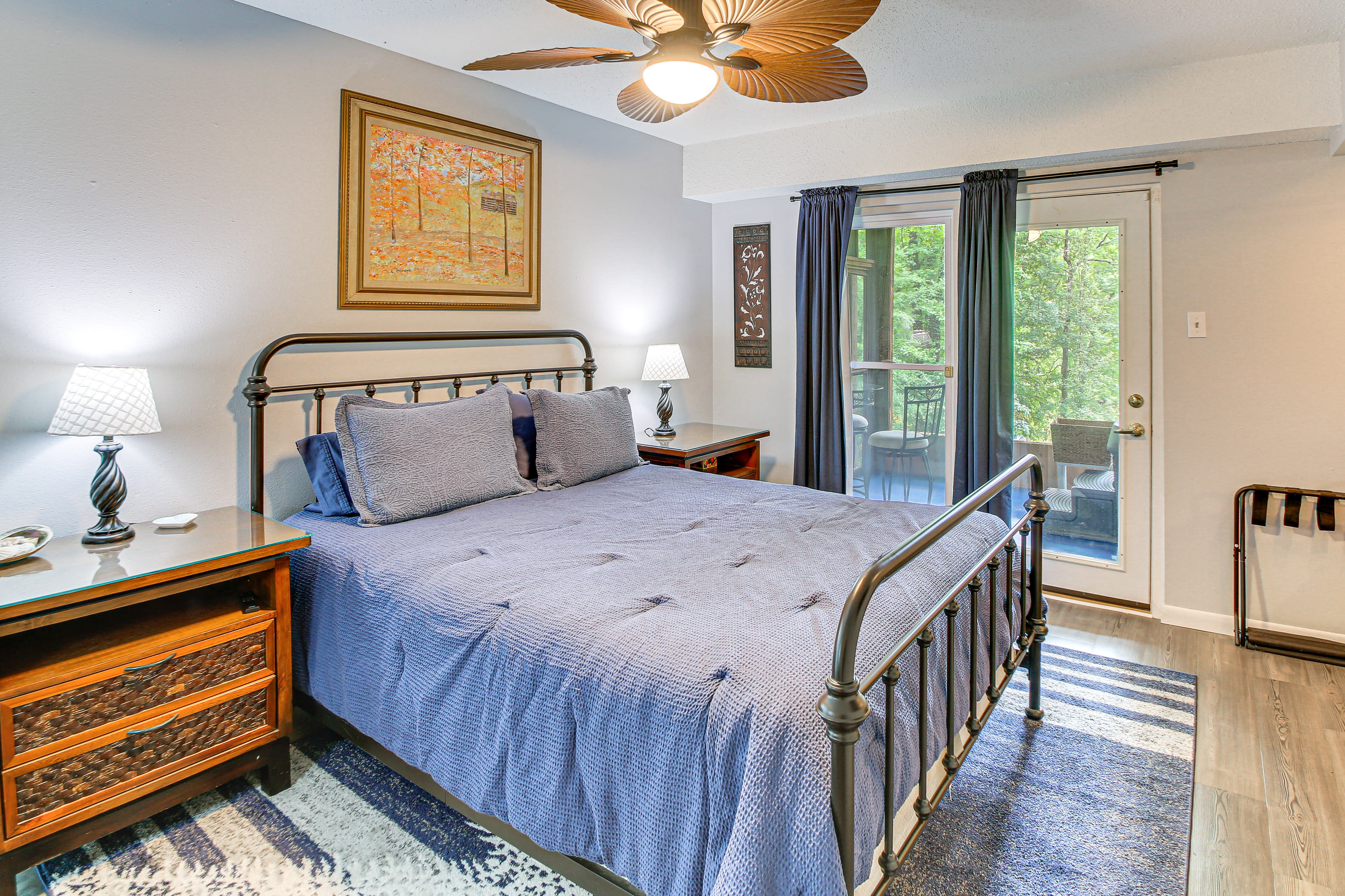 Bedroom 1 | Queen Bed | Smart TV | Porch Access | Linens Provided