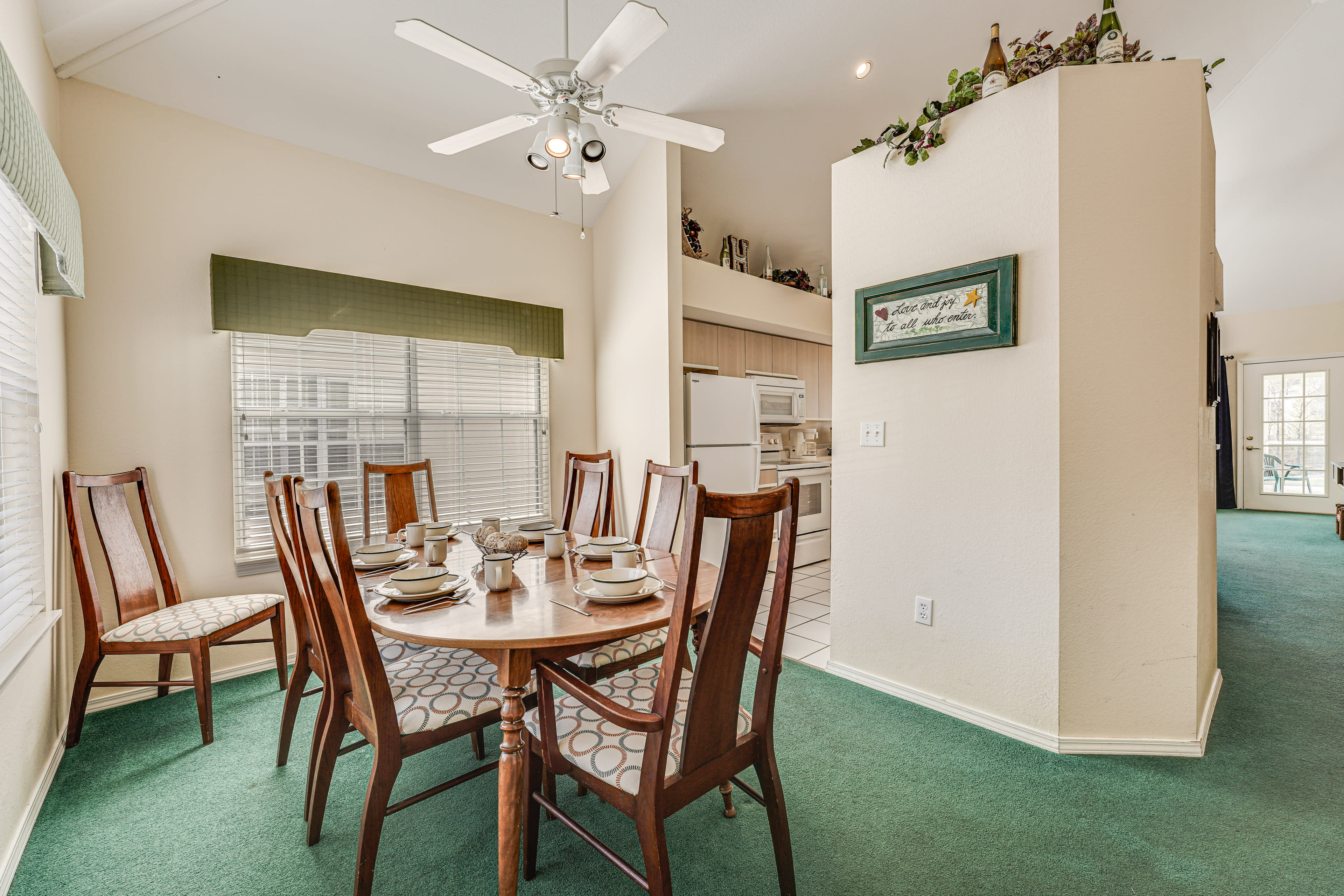 Dining Area | Dishware & Flatware | 1st Floor