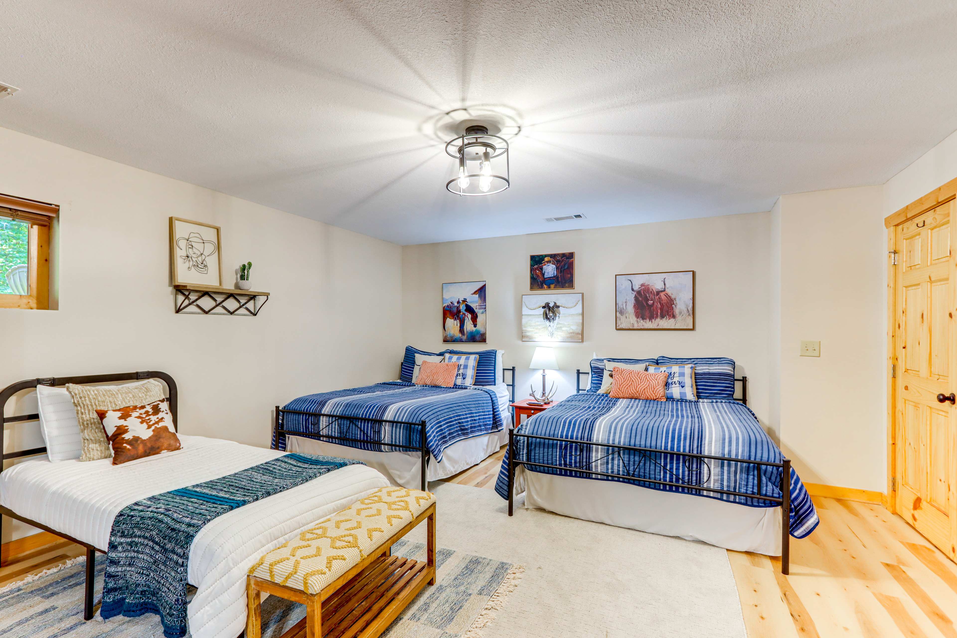 Bedroom 3 | 2 Queen Beds | Twin Bed | Lower Level