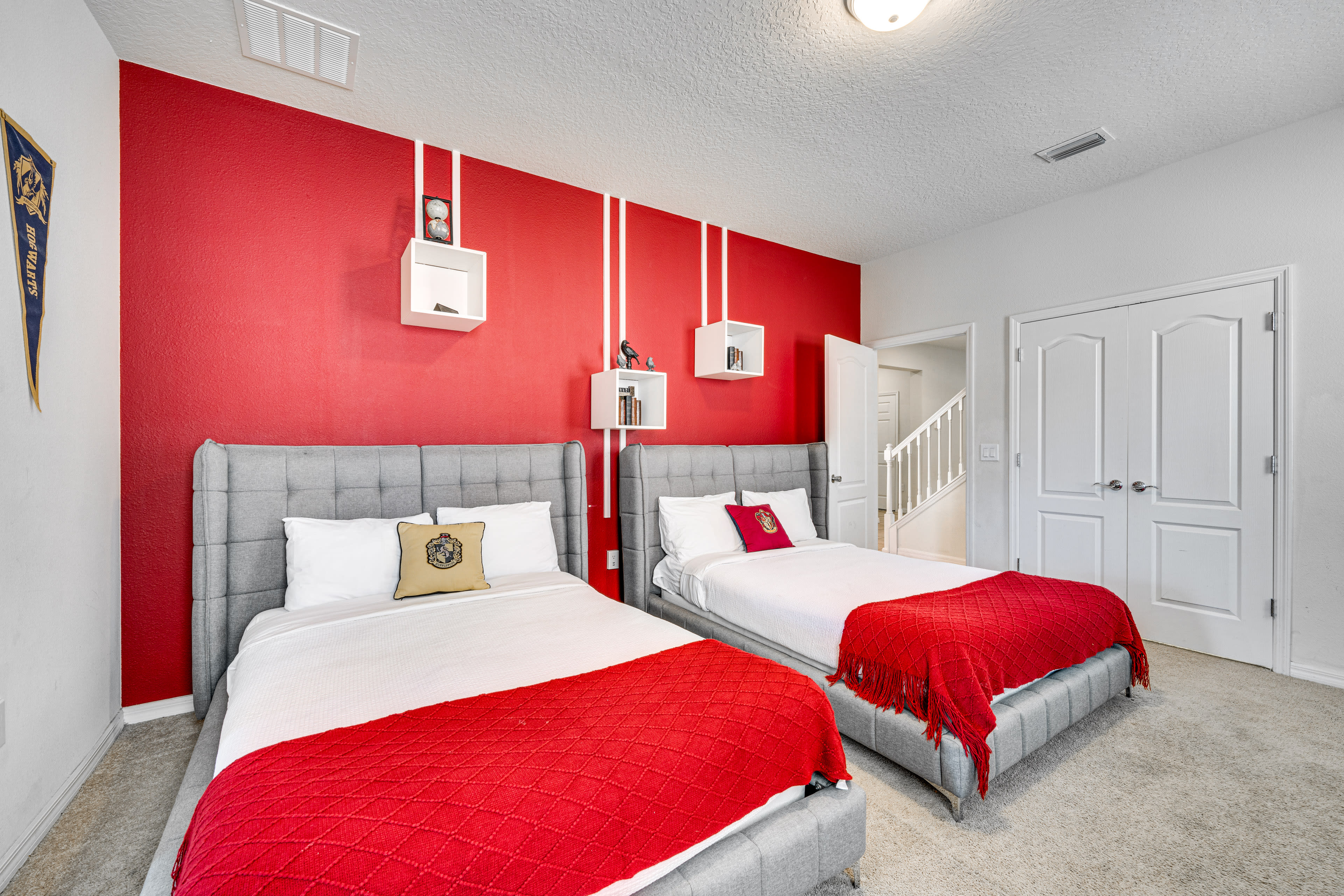 Bedroom 2 | 1st Floor | 2 Queen Beds | Smart TV w/ Cable