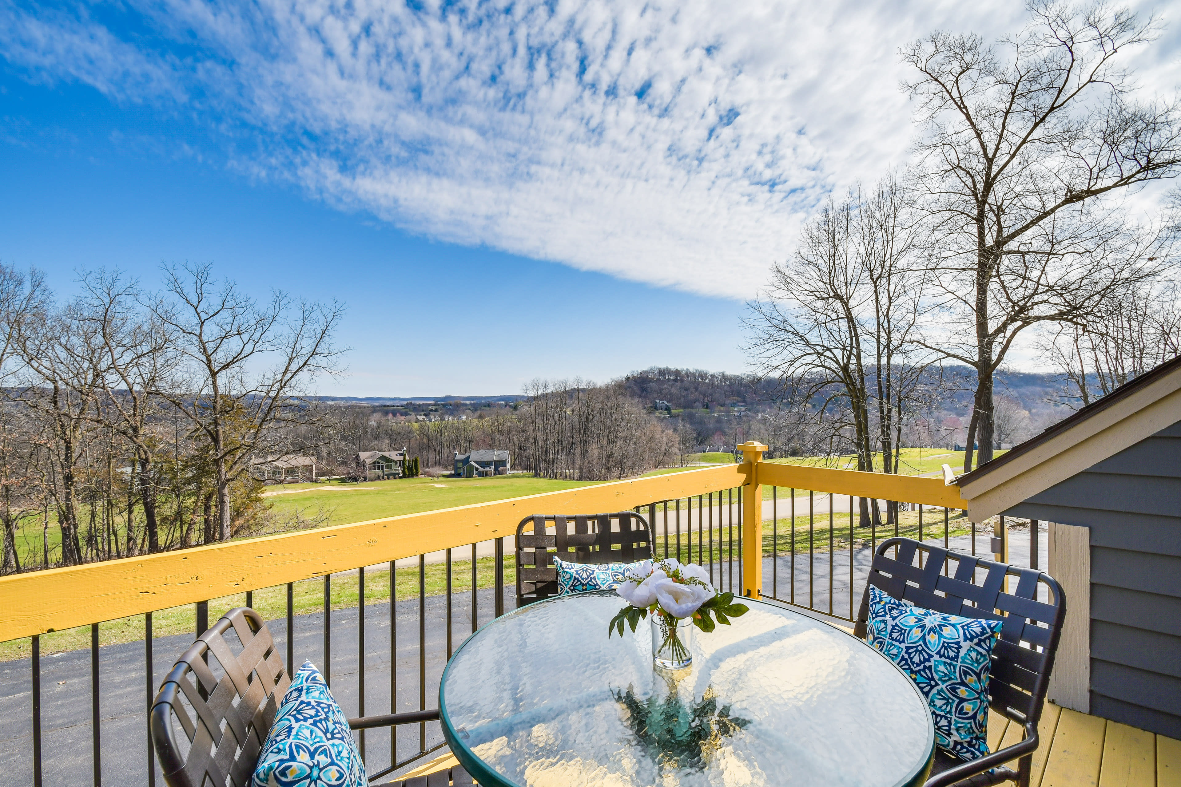 Balcony | Access From Living Room | Mountain & Golf Course Views