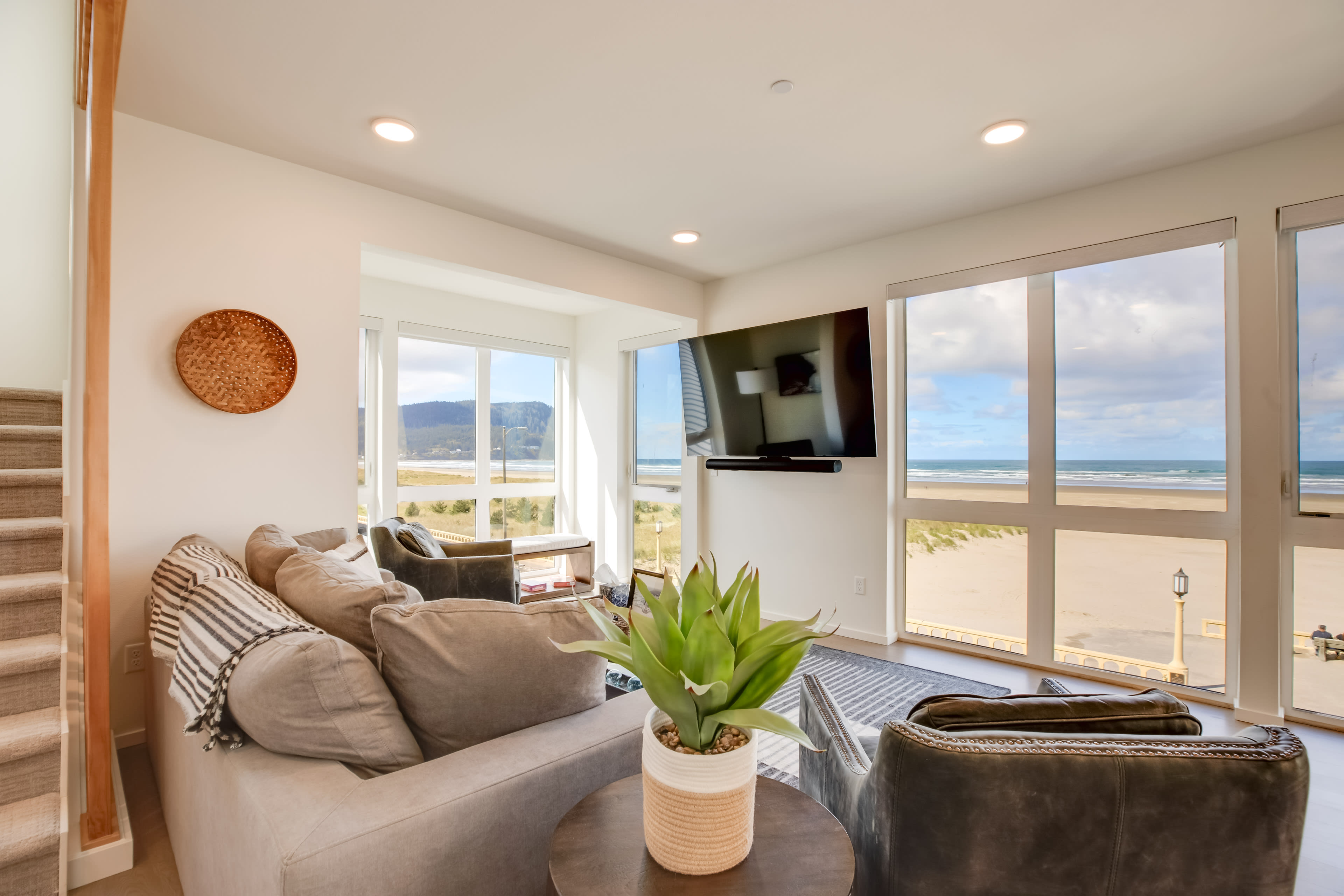 Living Room | Free WiFi | Beach & Ocean Views