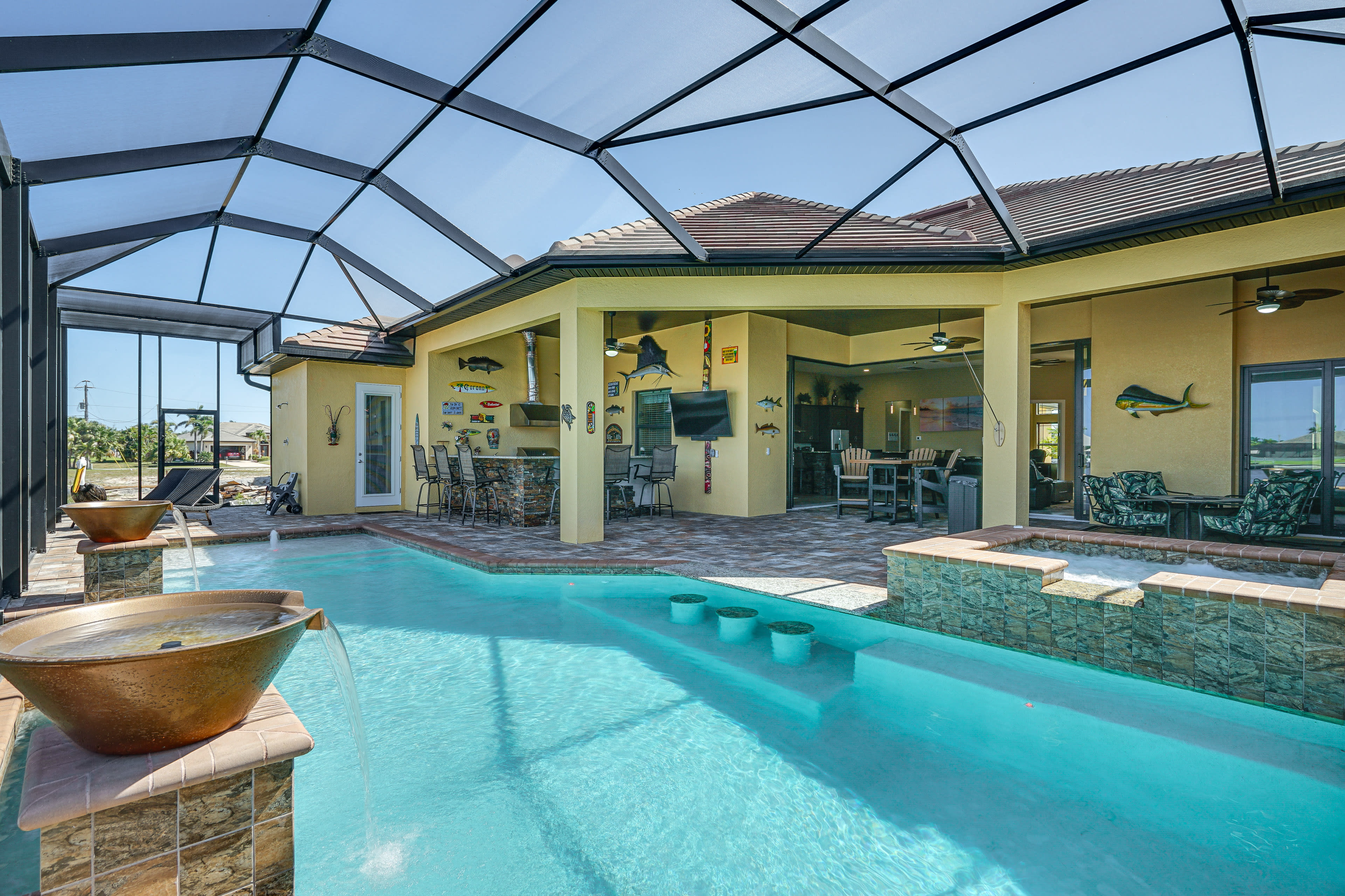 Cape Coral Vacation Rental | 4BR | 4BA | 1 Step to Enter | 3,781 Sq Ft