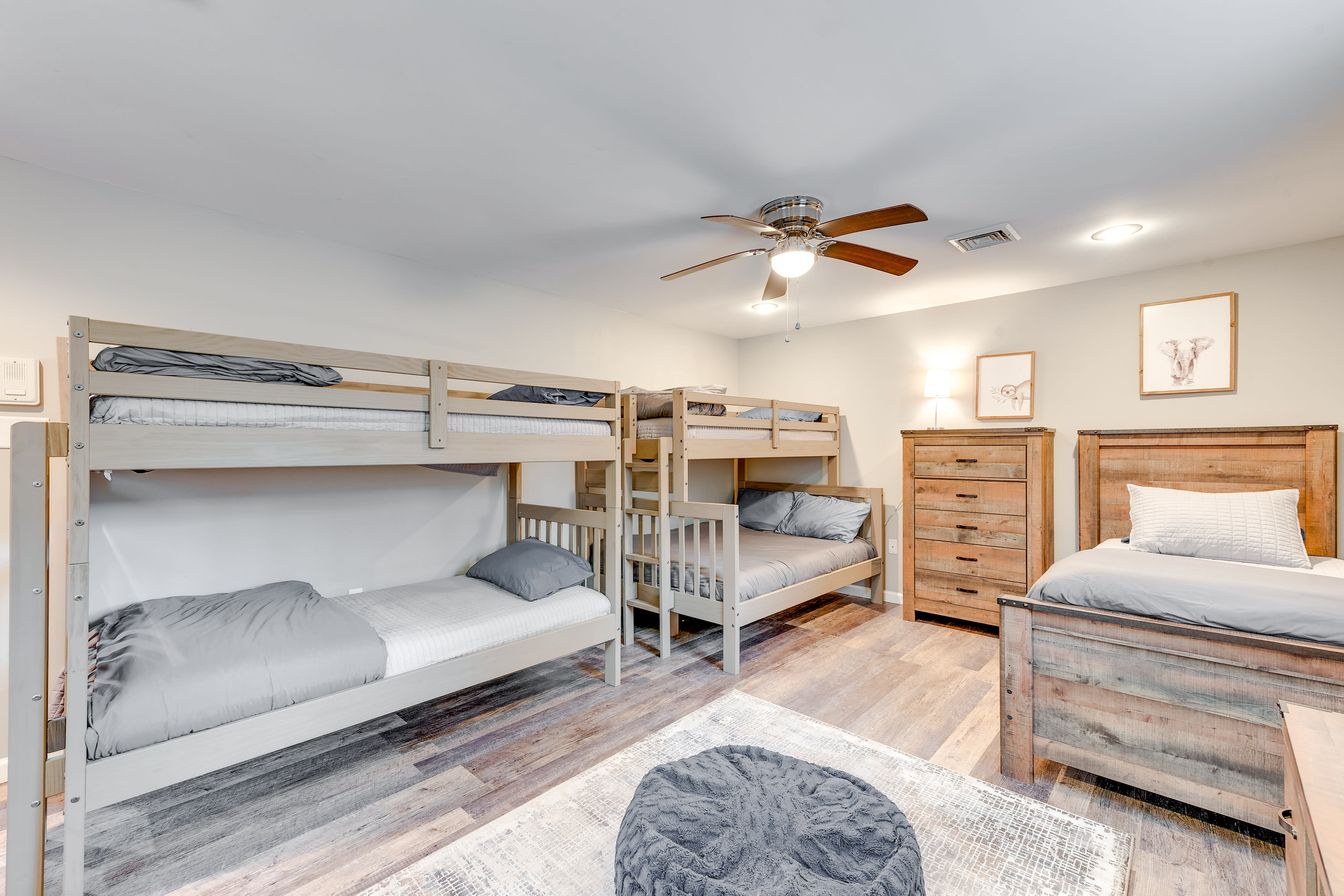 Bedroom 5 | Twin/Full Bunk Bed | Twin Bunk Bed | 2 Twin Beds | Lower Level