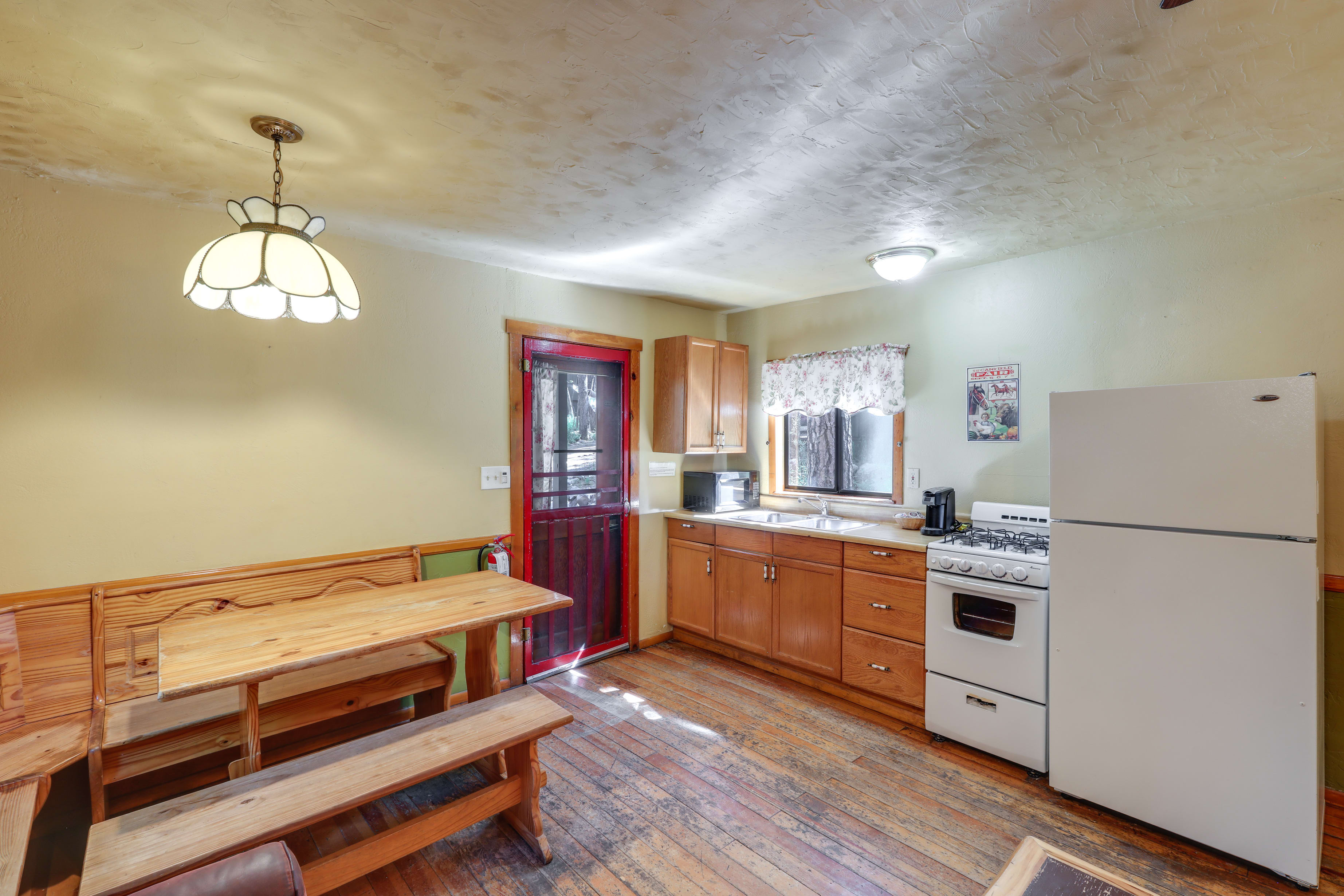 Kitchen | Private Picnic Area | On-Site Creek Access