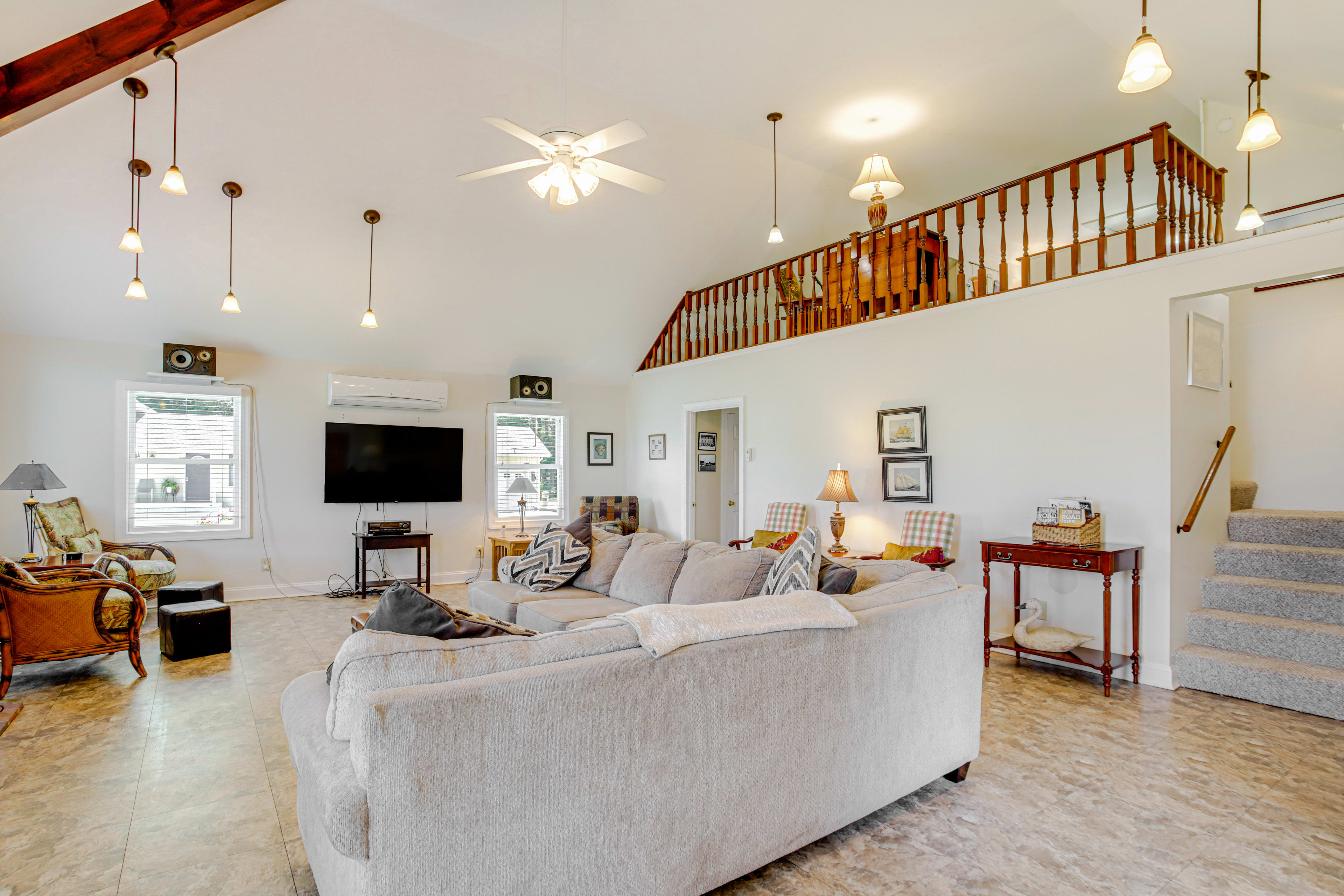 Living Room | 1st Floor | Wood-Burning Fireplace