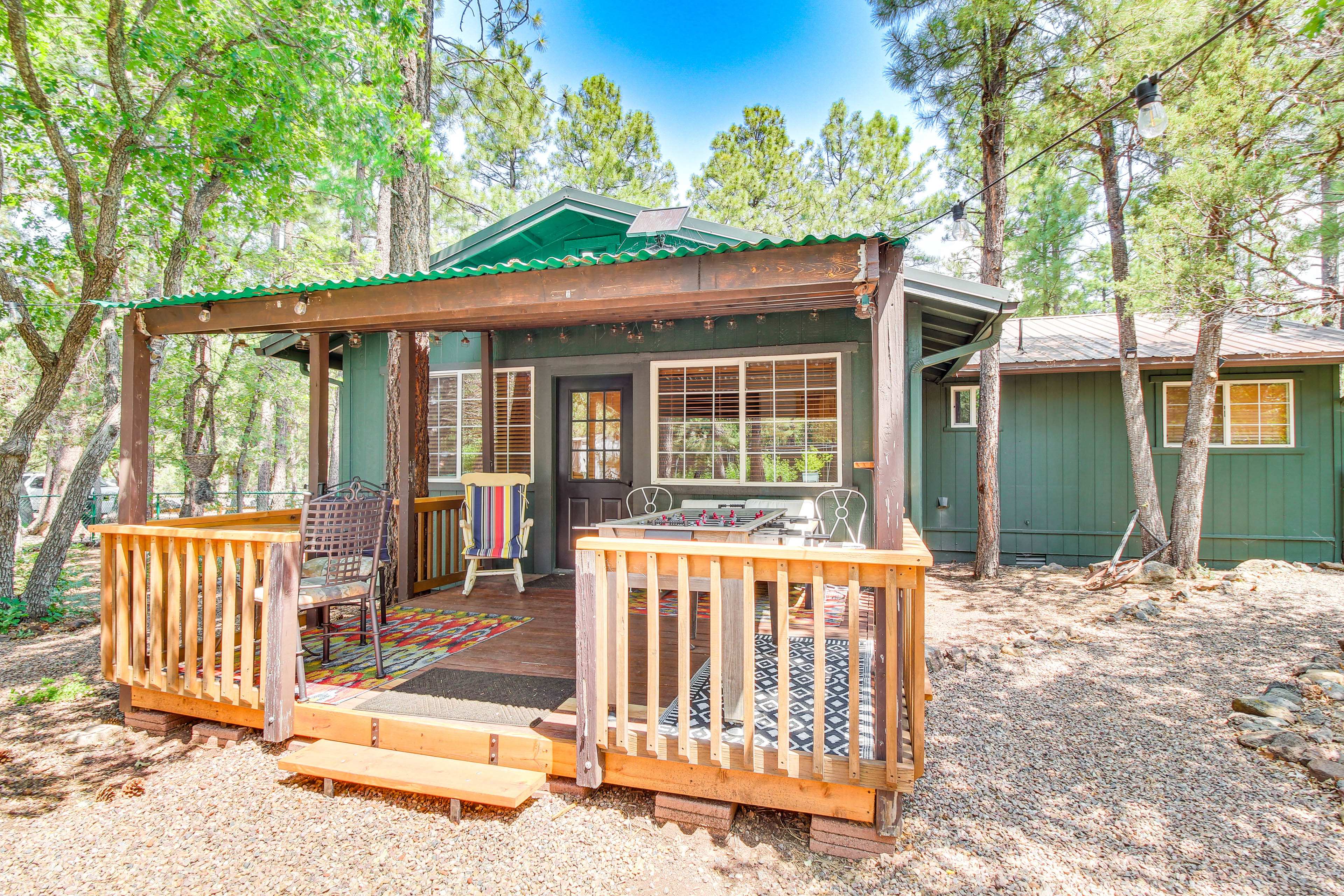 Pinetop-Lakeside Vacation Rental | 3BR | 2BA | 1,500 Sq Ft | Stairs Required