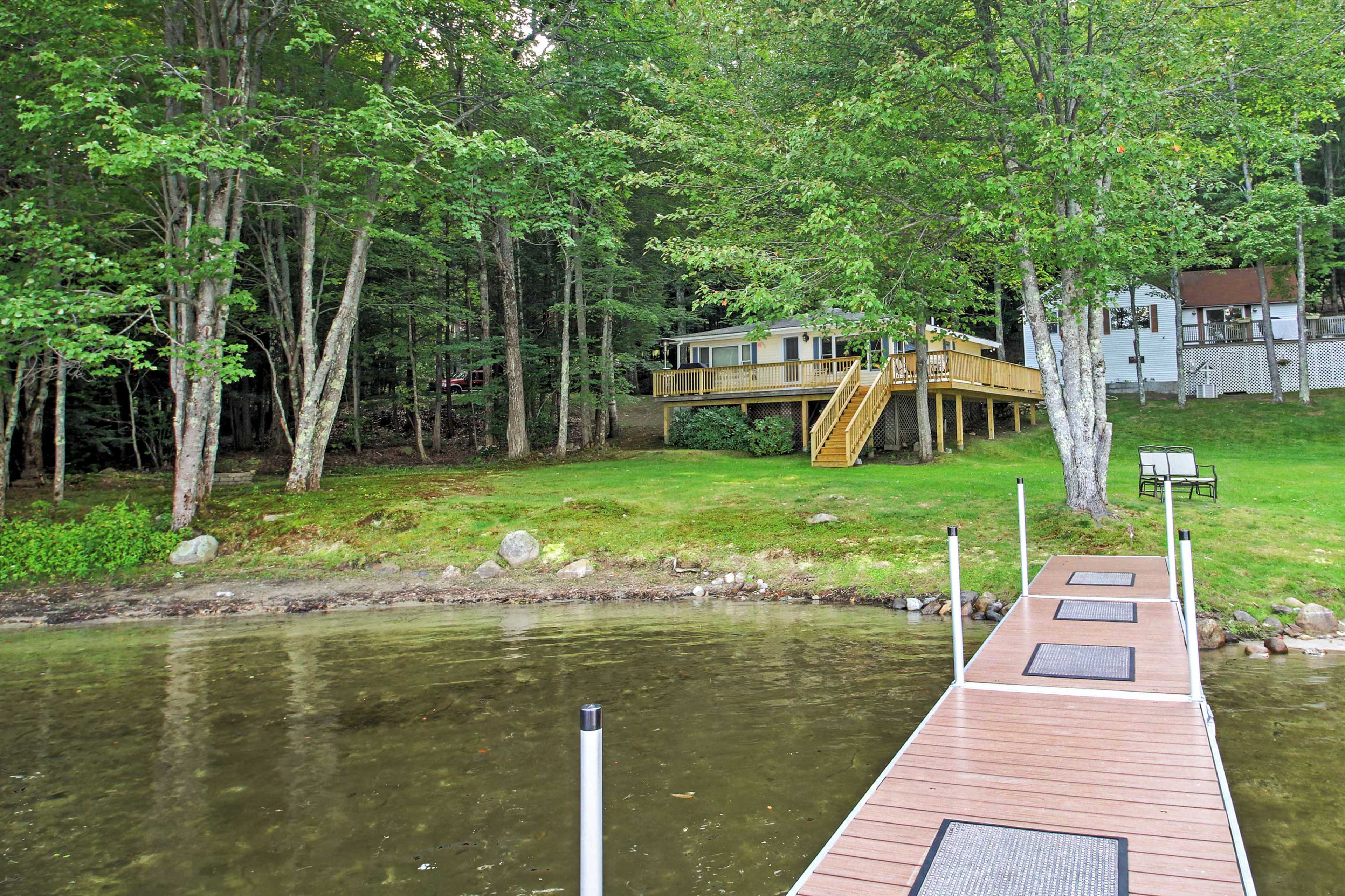 Scenic Lyman Home on Swan Pond w/ Wraparound Deck! Evolve